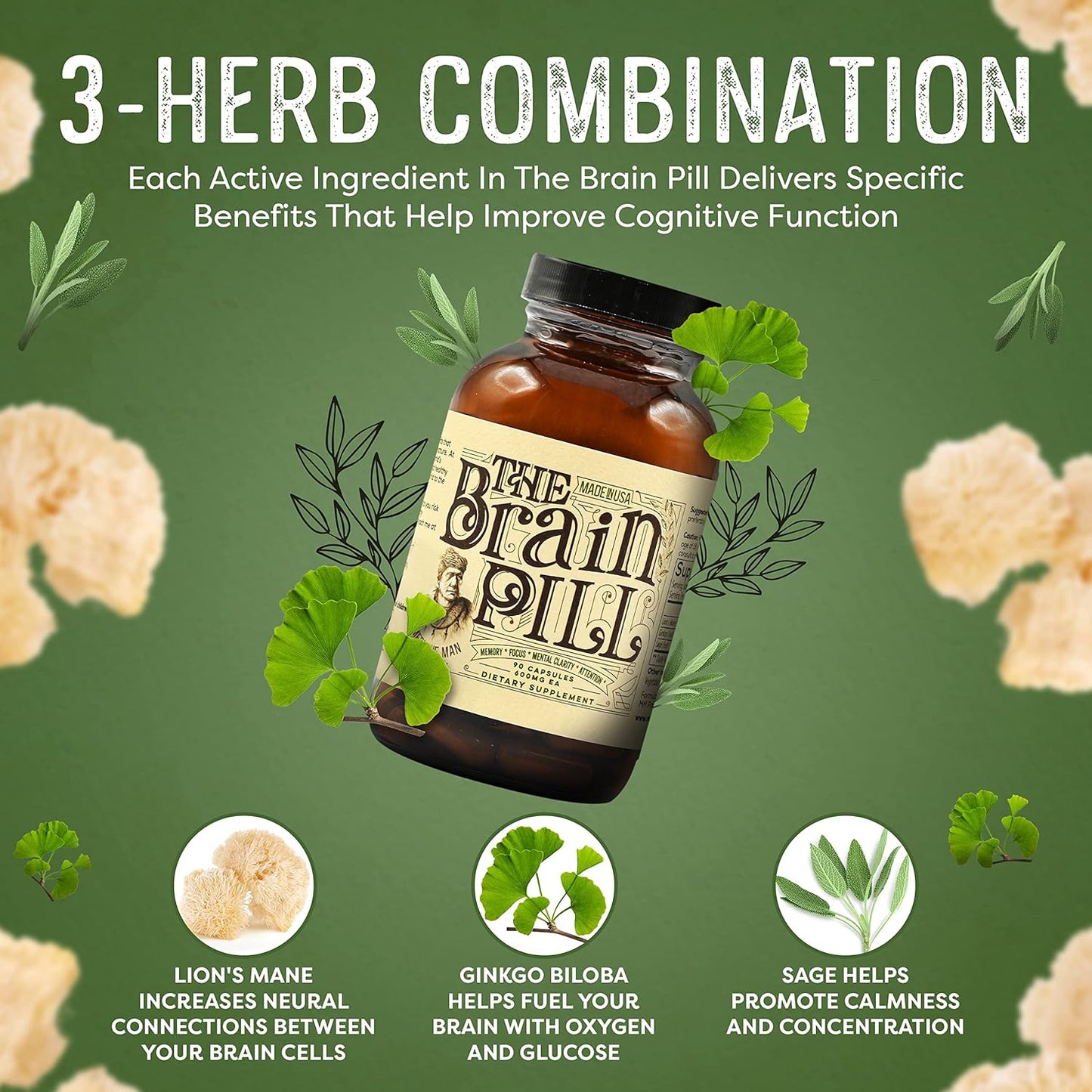 organic-brain-booster-supplement---memory-support-pills-with-ginkgo-biloba-lions-mane-sage---focus-memory-clarity-energy---90-capsules-5