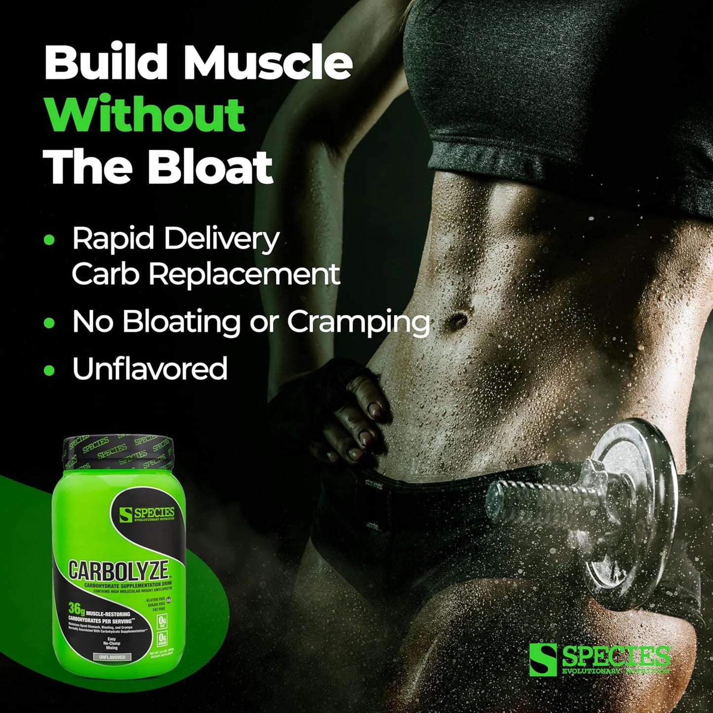 high-molecular-weight-micronized-carb-powder-for-intra-post-workout-sugar-free-supplement---species-nutrition-carbolyze-carbohydrate-powder-unflavored-40-servings---no-bloating-or-cramping-2