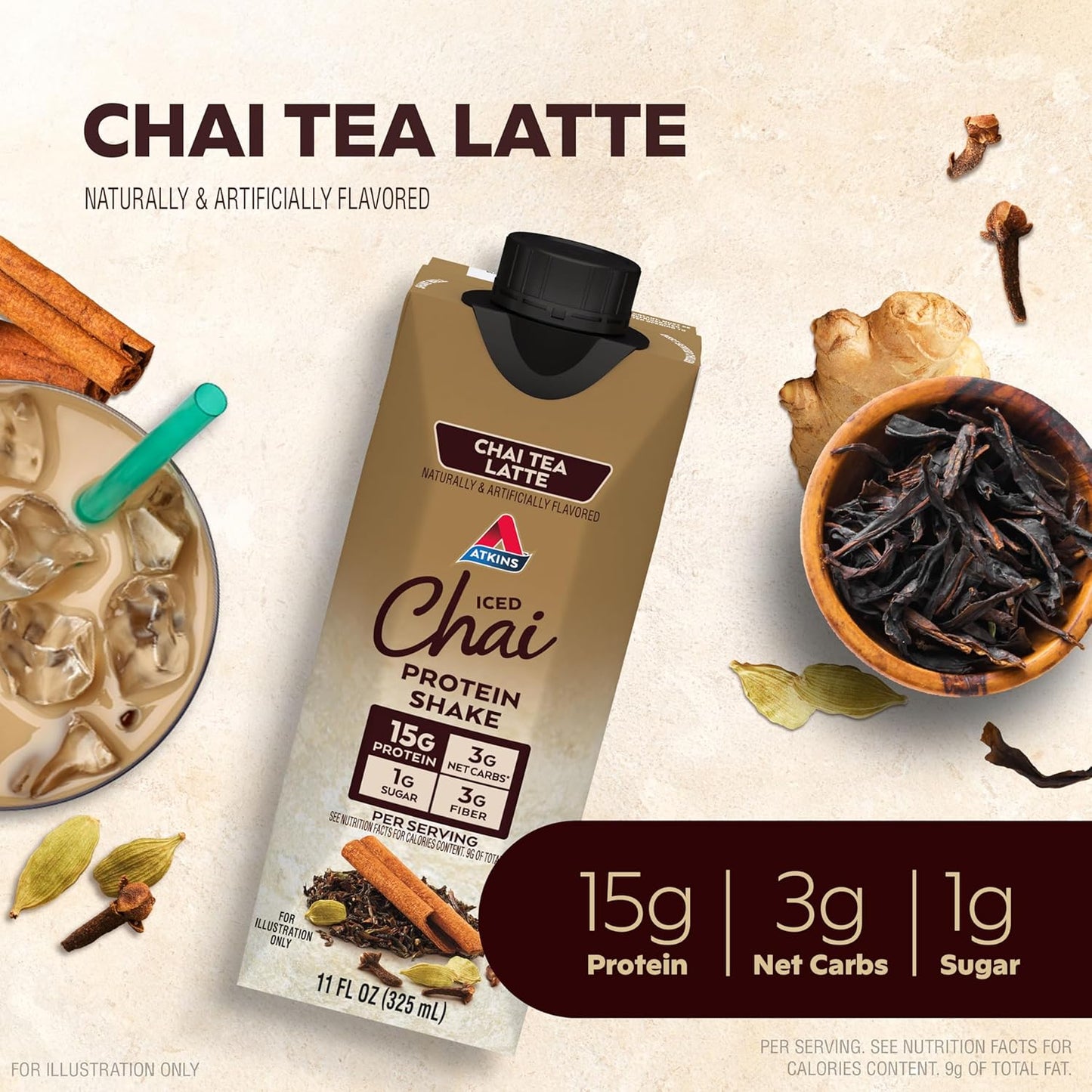 atkins-chai-tea-latte-protein-shake-chocolate-chip-cookie-bundle---15g-protein-3g-net-carbs-1g-sugar-keto-friendly---4-count-pack-3