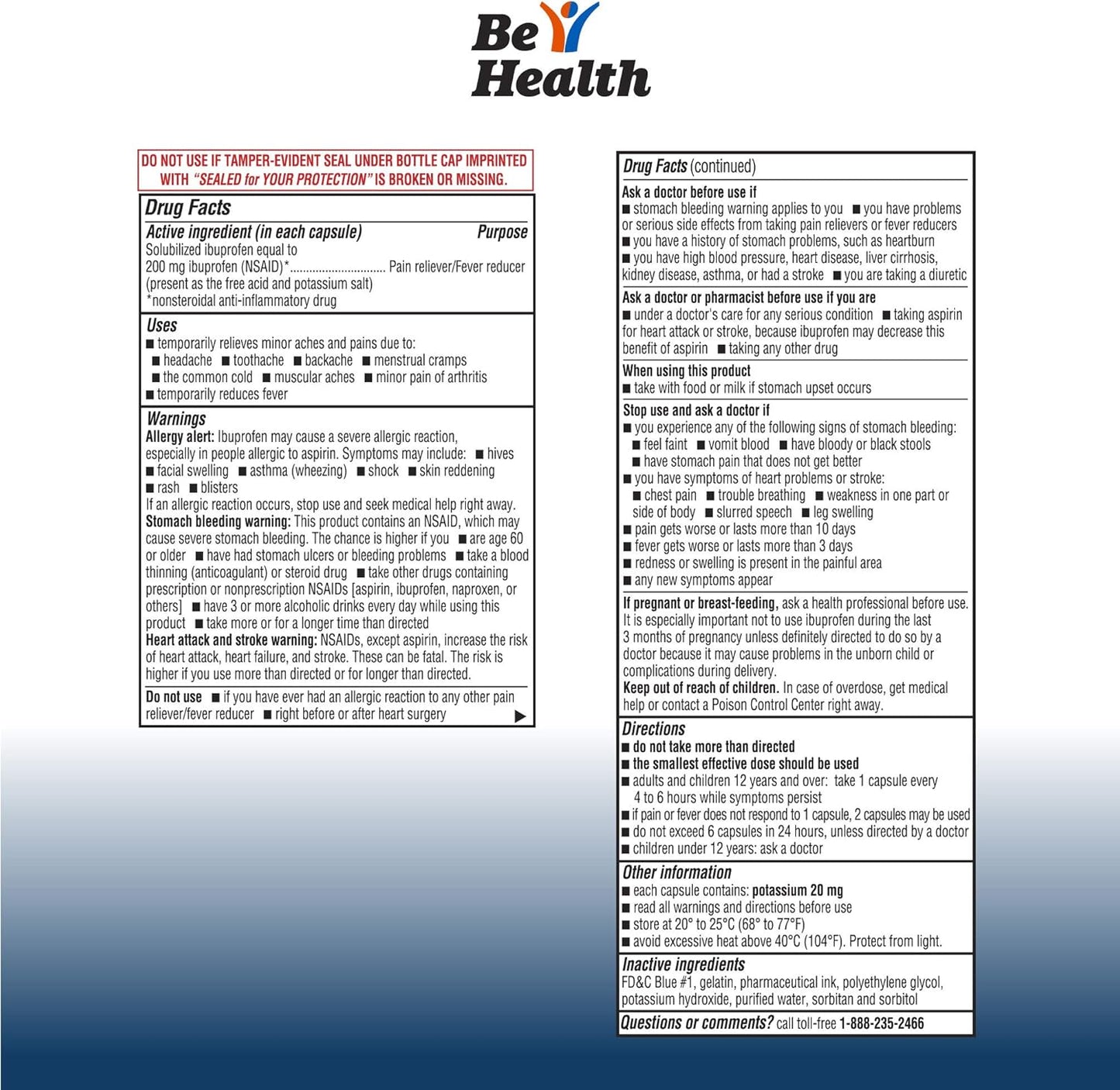 400-count-bionpharma-be-health-mini-ibuprofen-200-mg-softgels---pain-fever-relief---usa-made-2