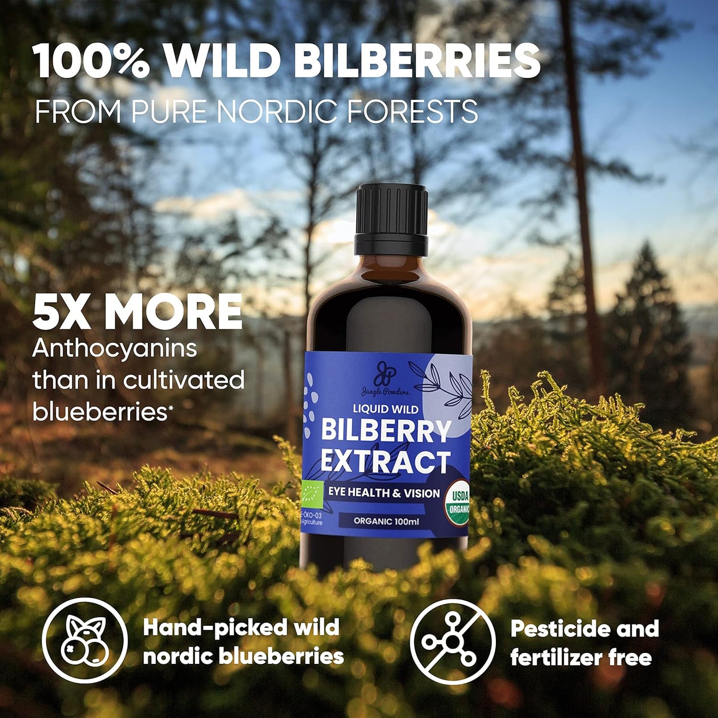 organic-jungle-powders-bundle-wild-bilberry-extract-black-red-raspberry-powders---34oz-bottle-5oz-bag---great-for-baking-smoothies-4