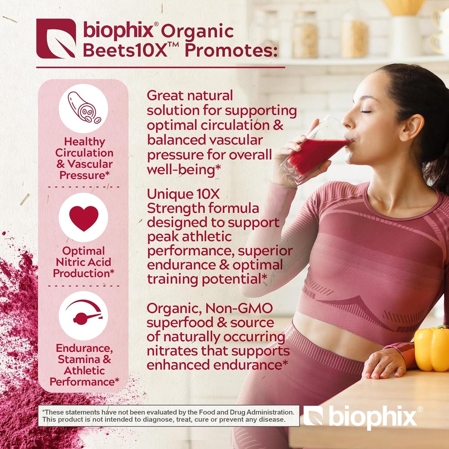 biophix-organic-beets-10x-beet-root-powder---22-lb-bulk-size---50000-mg-equivalent---superfood-antioxidant-for-heart-health---nitric-oxide-boost---natural-flavor---no-added-sugar-2