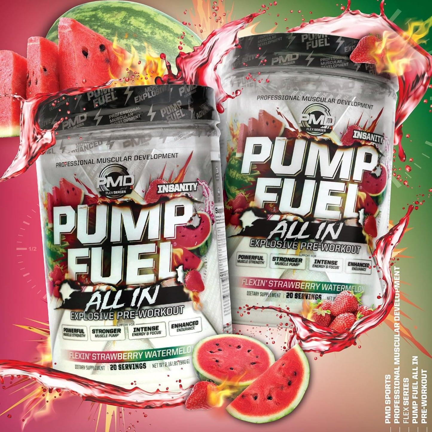 pmd-sports-pump-fuel-all-in-insanity---strawberry-watermelon-pre-workout-powder-for-maximum-energy-focus---ultimate-muscle-pump-supplement-with-creatine-beta-alanine---20-servings-6