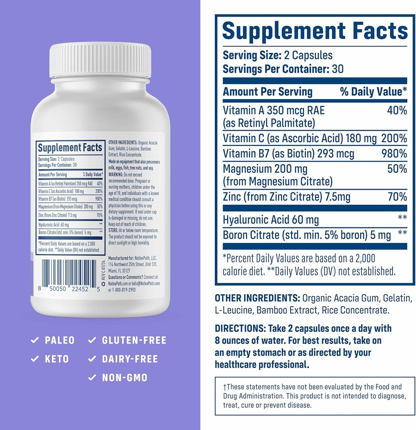 collagen-care-supplement-with-5-vitamins-hyaluronic-acid-and-boron-for-men-and-women---60-capsules-by-nativepath-2