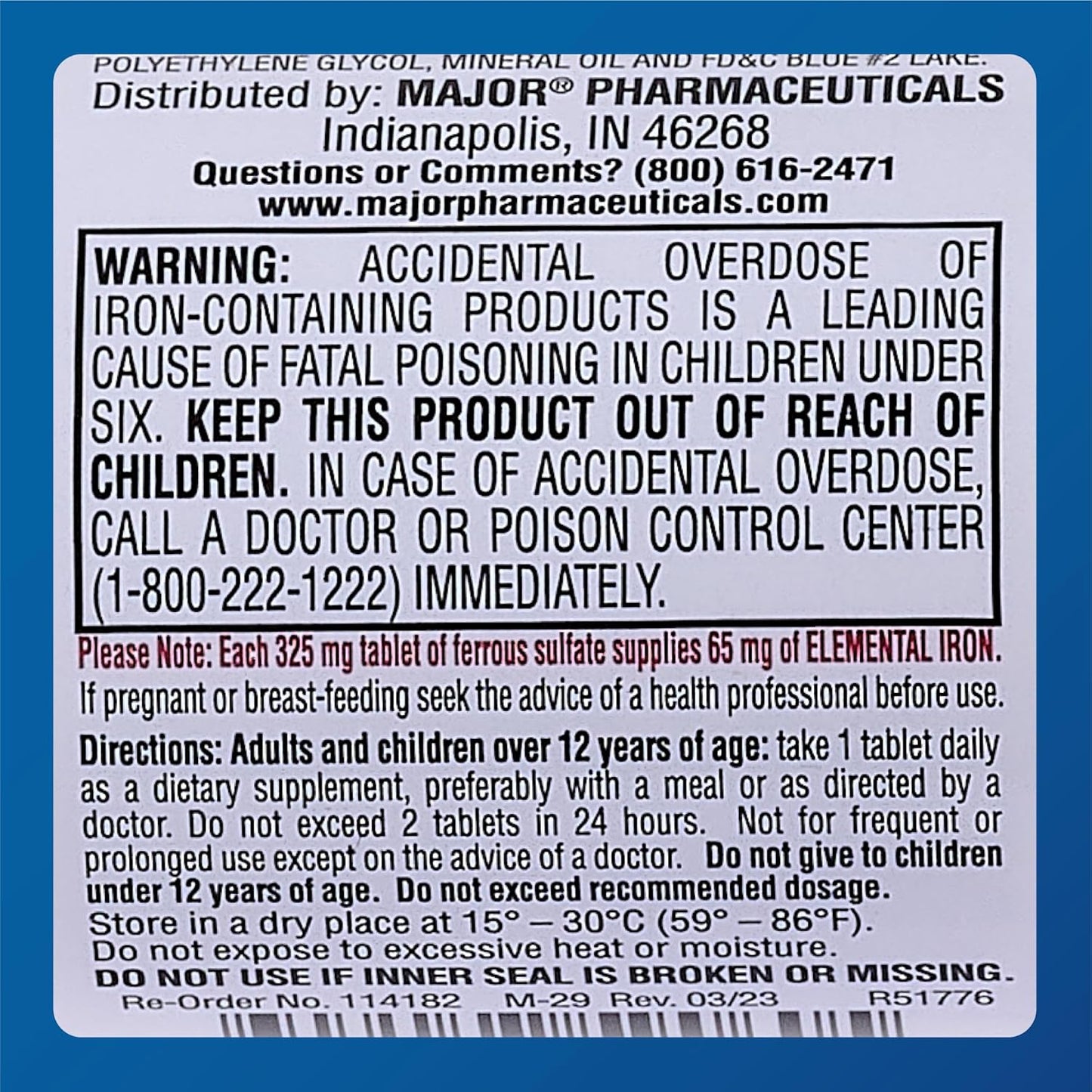 ferosul-ferrous-sulfate-325mg-tablets---iron-supplement-for-men-and-women---100-tablets-x-6-pack-with-65mg-elemental-iron-6
