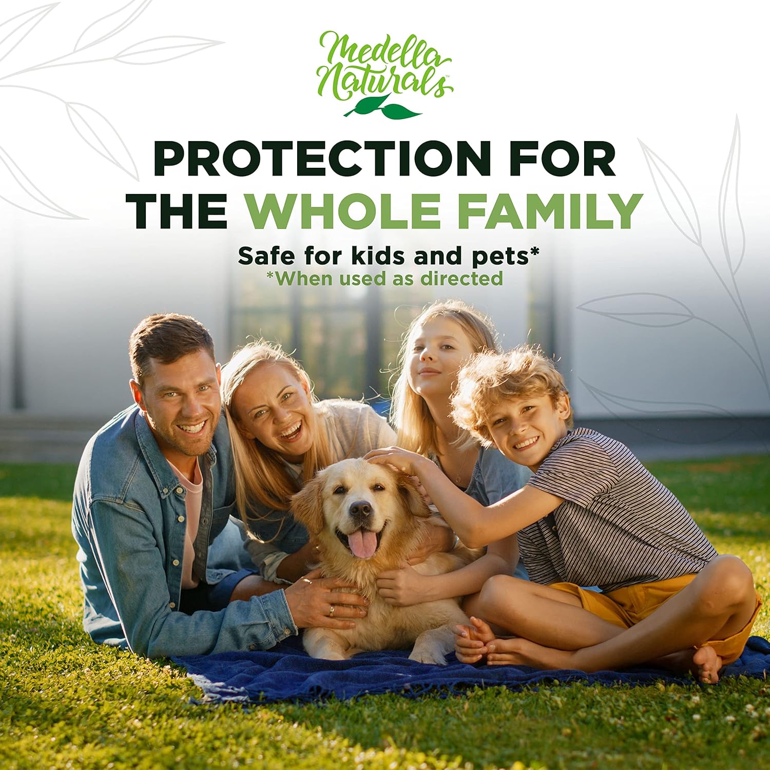 Medella Naturals Deet-Free Insect Repellent Bundle (2-Pack, 8 oz) - Pleasant Lemongrass Scent, Safe for Pets & Kids - Effective Bug Spray for Mosquitoes, Gnats, Black Flies, No-See-ums - Espot.com.au