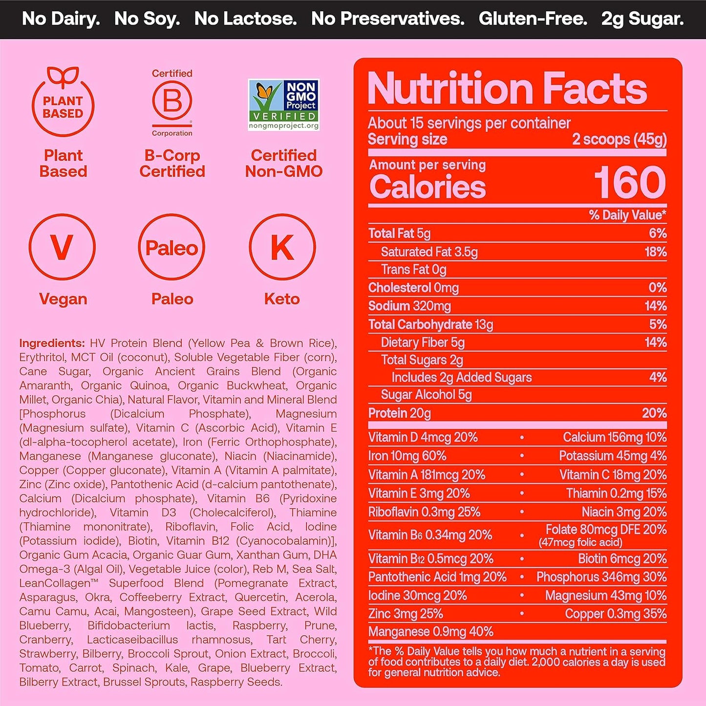 venus-williams-happy-viking-protein-powder-trio---chocolate-vanilla-strawberry---20g-protein-low-carb-keto-vegan-gluten-free---superfoods---complete-meal-replacement---3-canisters-24-oz-each-7