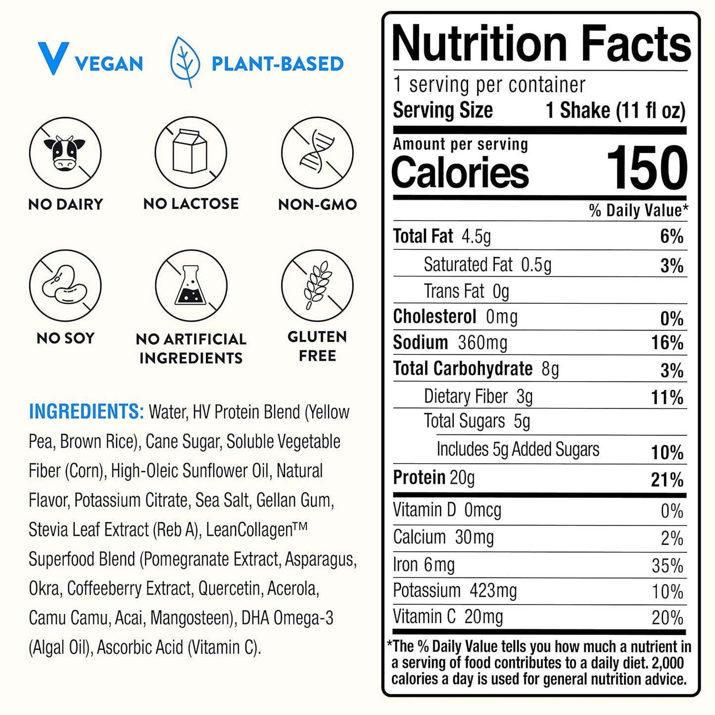 happy-viking-vanilla-bean-vegan-plant-protein-shakes---20g-protein-omega-3-9-amino-acids-bcaas---gluten-free-non-gmo-ready-to-drink---pack-of-12-11oz---created-by-venus-williams-6