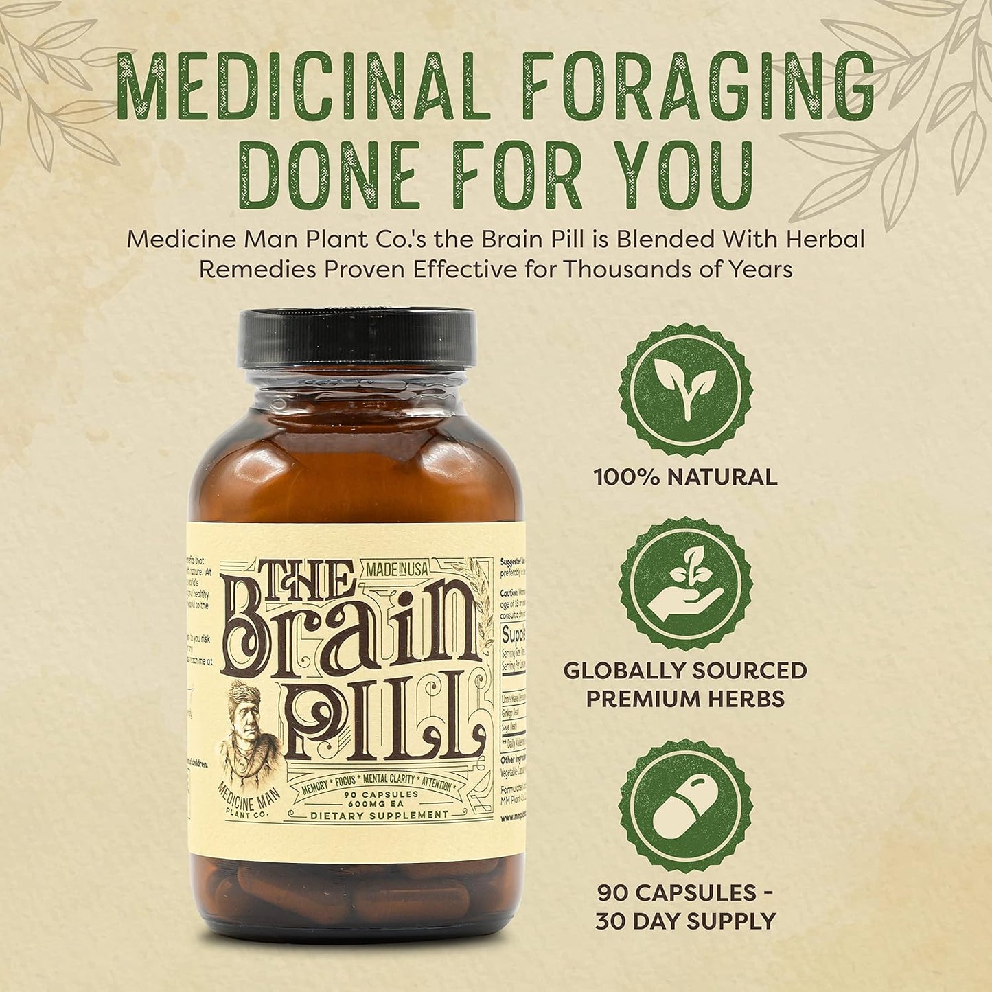 organic-brain-booster-supplement---memory-support-pills-with-ginkgo-biloba-lions-mane-sage---focus-memory-clarity-energy---90-capsules-2