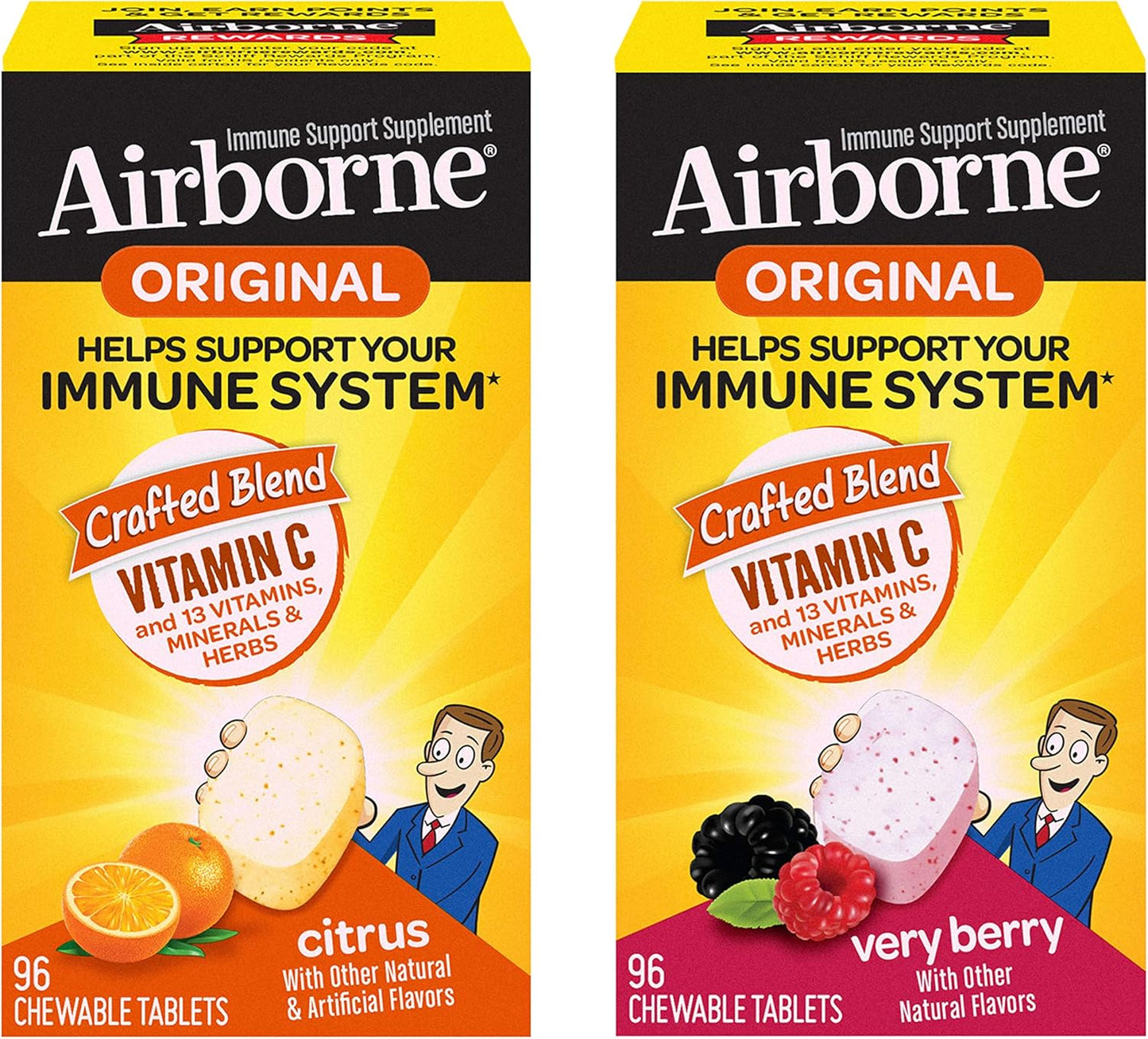 airborne-1000mg-vitamin-c-chewable-tablets-citrus-very-berry-flavor-bundle---immune-support-supplement-with-zinc---antioxidant-vitamins-a-c-e---2x96ct-bottles-9