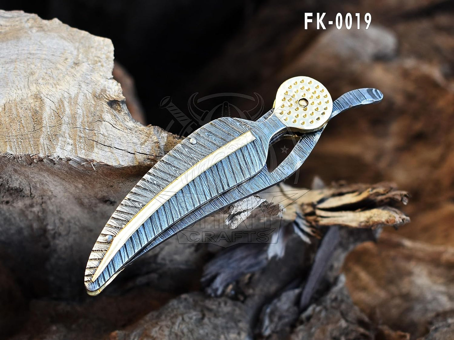 damascus-hunting-knife-with-leather-sheath-for-men---pocket-knife-with-otf-design---tactical-everyday-carry-knife-for-shiny-crafts-fk-19-3