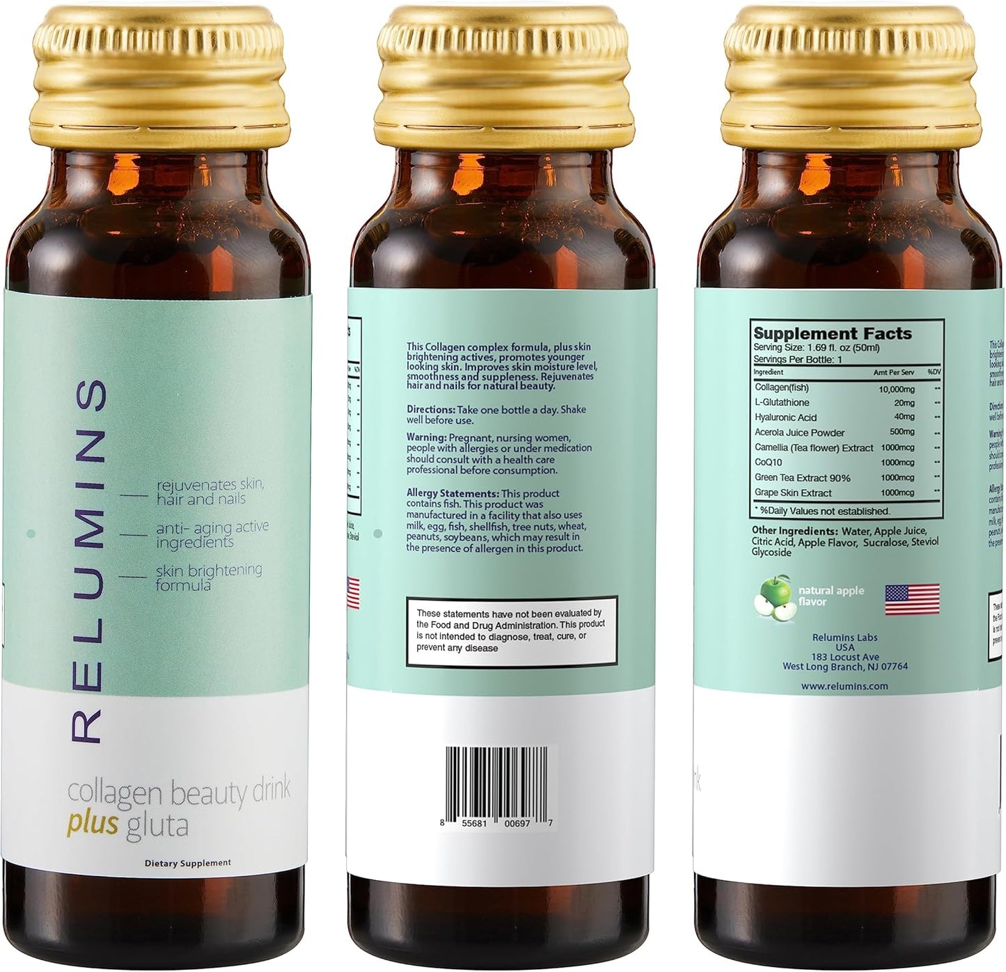 relumins-advance-collagen-beauty-drink-with-glutathione-more---apple-flavor-10-drinks-x-2-packs---fights-signs-of-aging-naturally-9