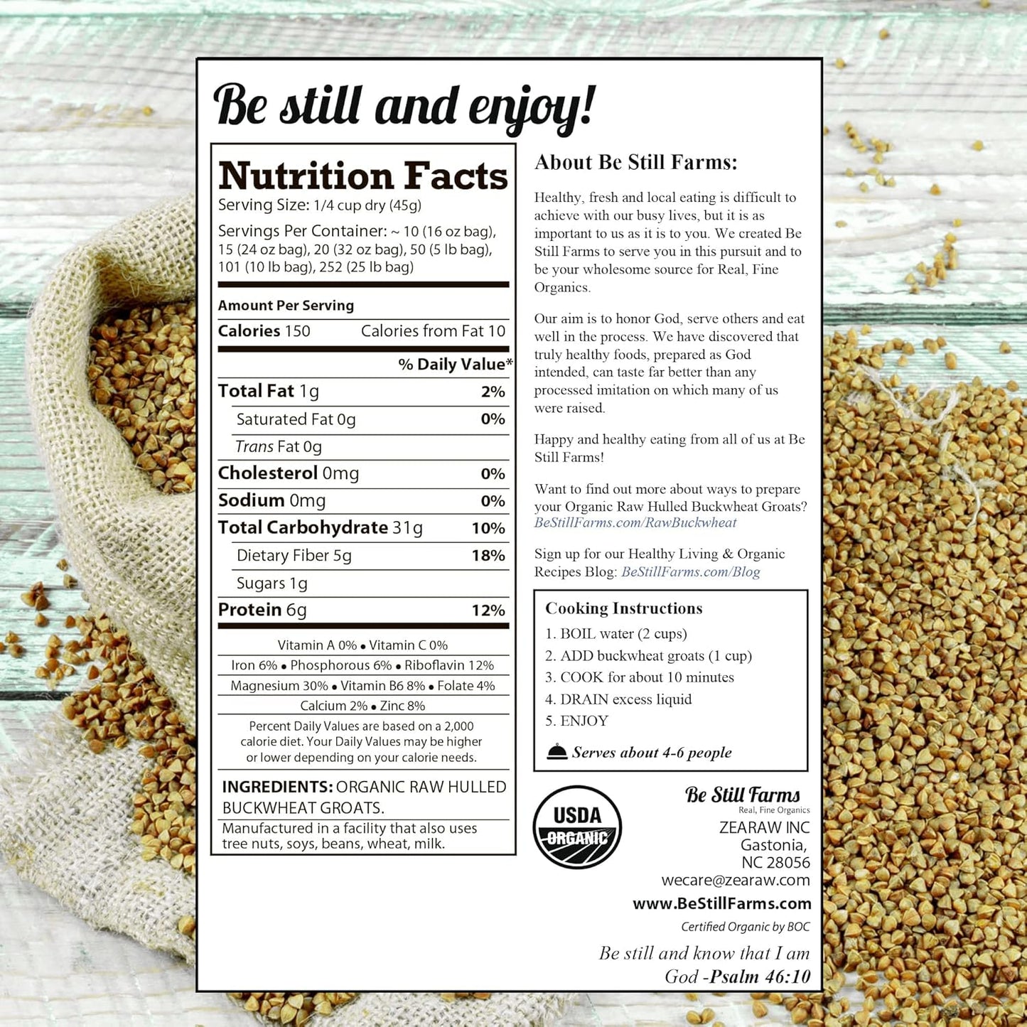 be-still-farms-organic-buckwheat-groats-bulk---48lb-whole-raw-hulled-buckwheat---high-protein-usa-grown-vegan-non-gmo-gluten-free---perfect-for-cereal-salad-side-dish-3