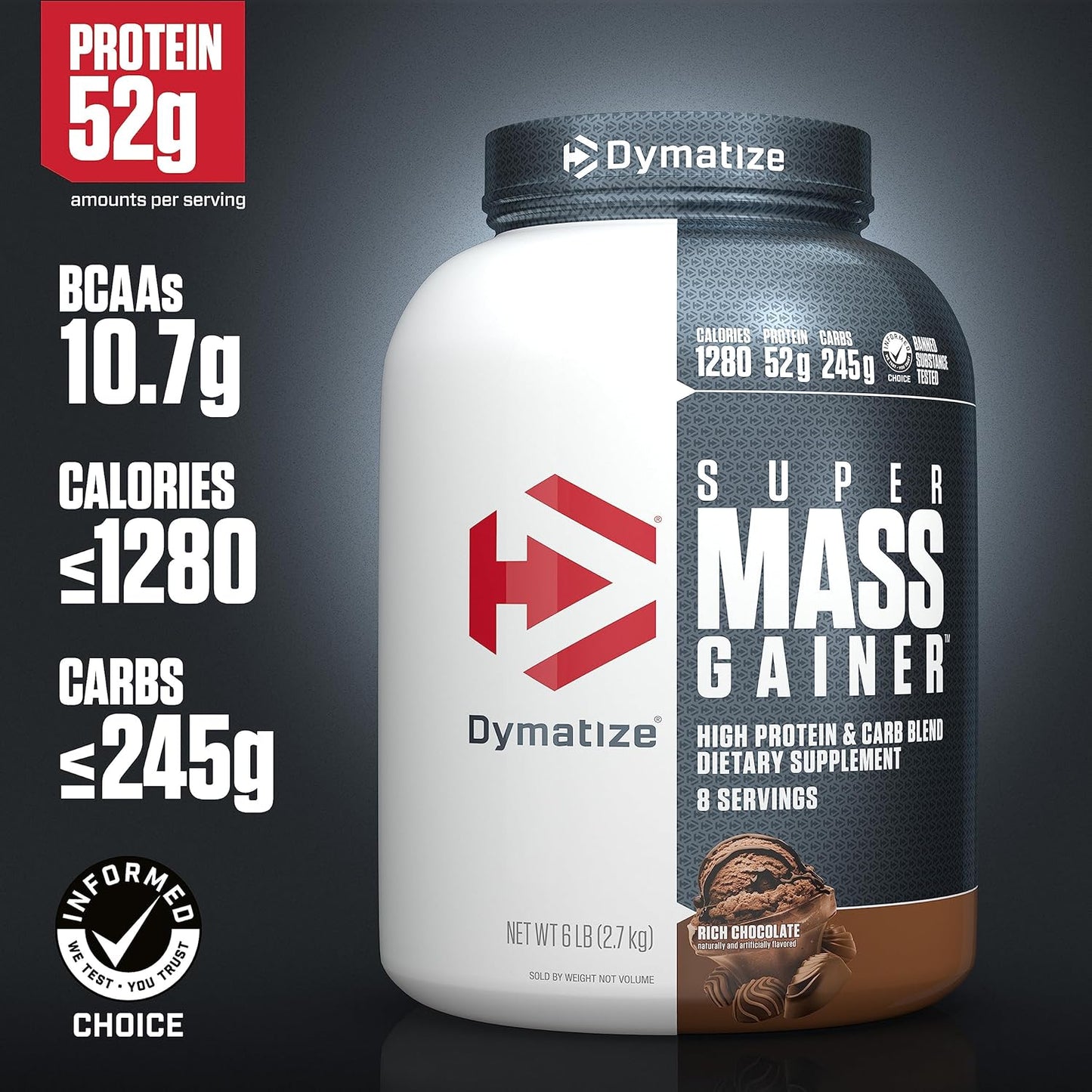 dymatize-super-mass-gainer-protein-powder---rich-chocolate-flavor-6-lbs-1280-calories-52g-protein-107g-bcaas---easy-mixing-delicious-taste-2