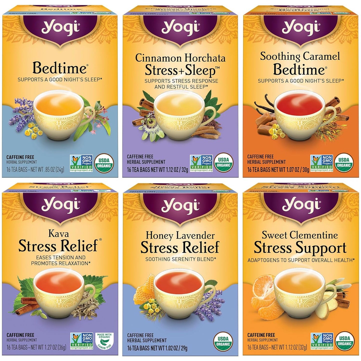 organic-herbal-tea-sampler-pack---yogi-tea-stress-relief-variety---96-bags---includes-bedtime-kava-stress-relief-soothing-caramel-more-1