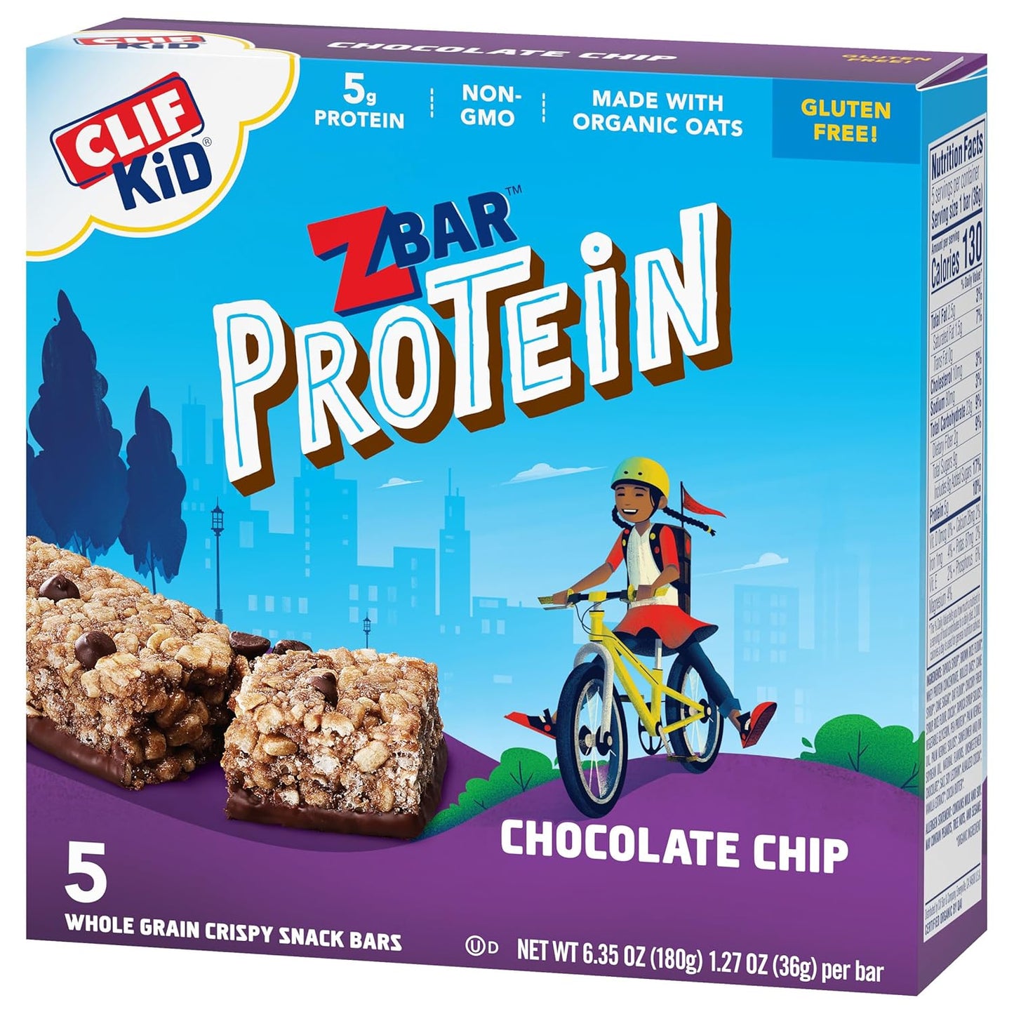 organic-chocolate-chip-protein-snack-bars-for-kids---non-gmo-whole-grain-bars-with-5g-protein---127-oz-5-pack-12