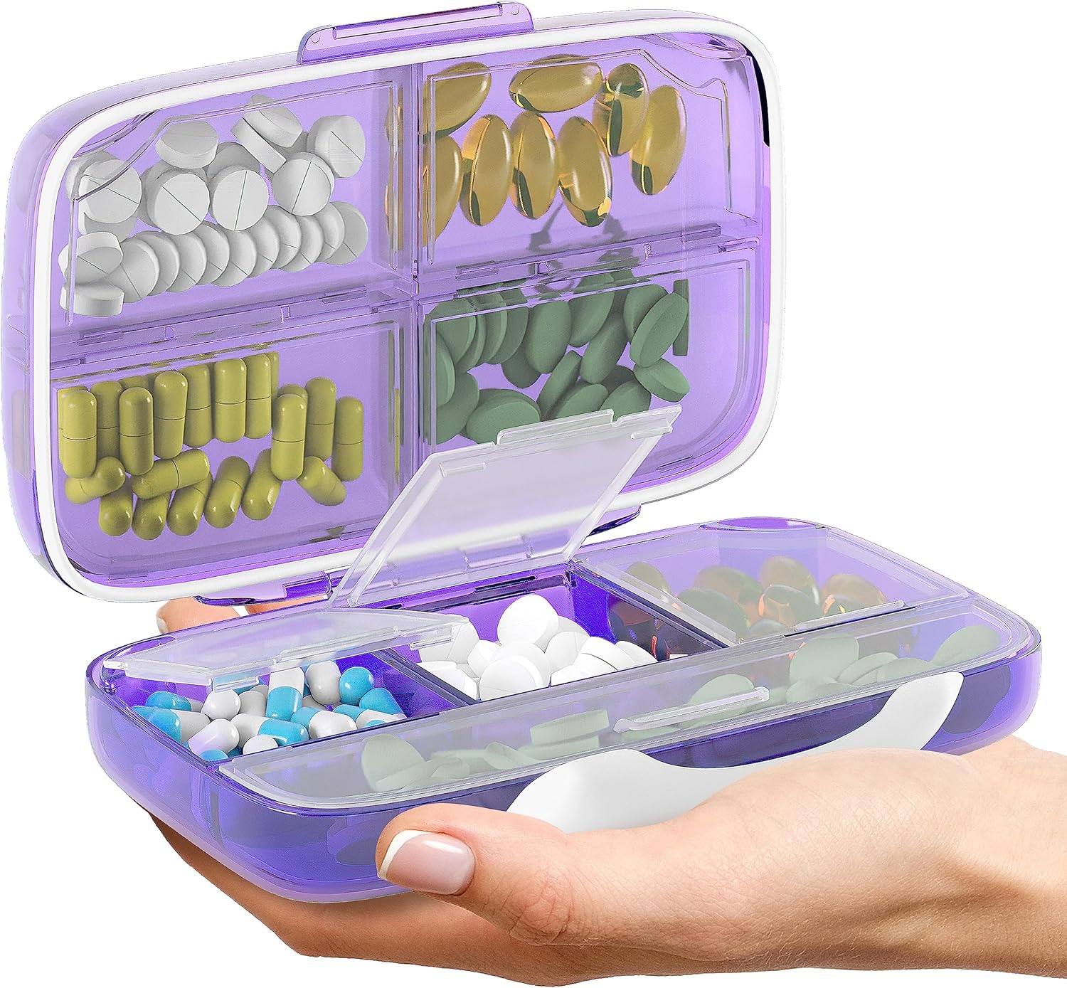 purple-travel-pill-organizer-with-airtight-seal---portable-medicine-case-with-labels-8-compartments-large-capacity-for-vitamins-and-supplements---ideal-for-travel-and-daily-use-1