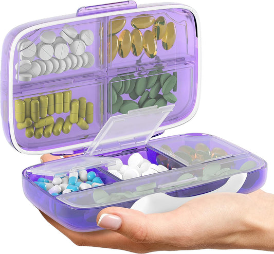 purple-travel-pill-organizer-with-airtight-seal---portable-medicine-case-with-labels-8-compartments-large-capacity-for-vitamins-and-supplements---ideal-for-travel-and-daily-use-1