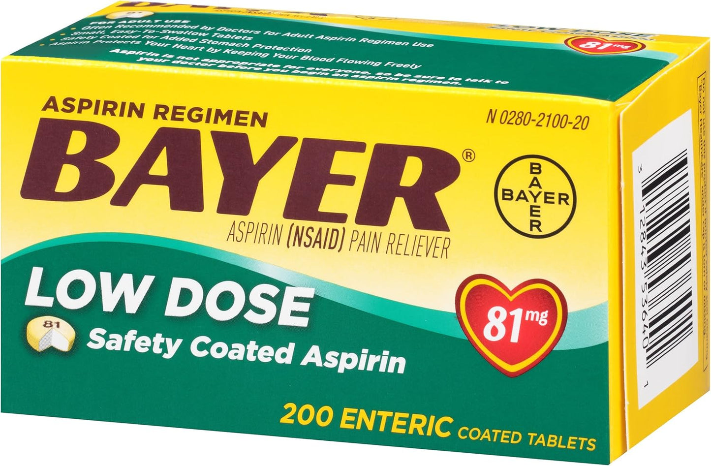 bayer-aspirin-81mg-enteric-coated-tablets-pain-relieffever-reducer-200-count---heart-health-support-2