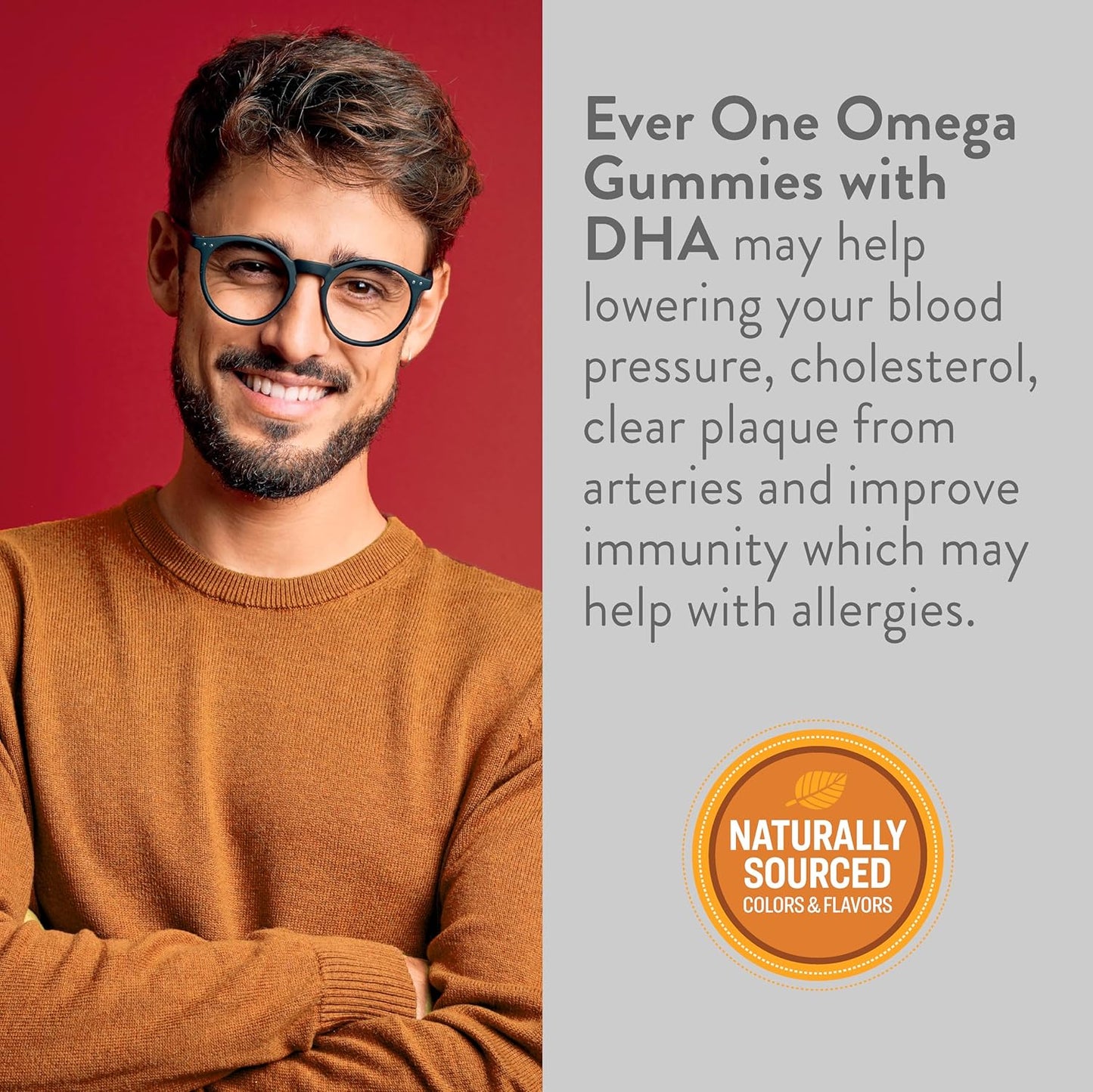 Vegan Omega Fish Oil Gummies for Adults and Teens with DHA - Brain and Cardio Health Support - Orange and Lemon Flavored with Omega 3, 6, 9 - GMO Free - Espot.com.au