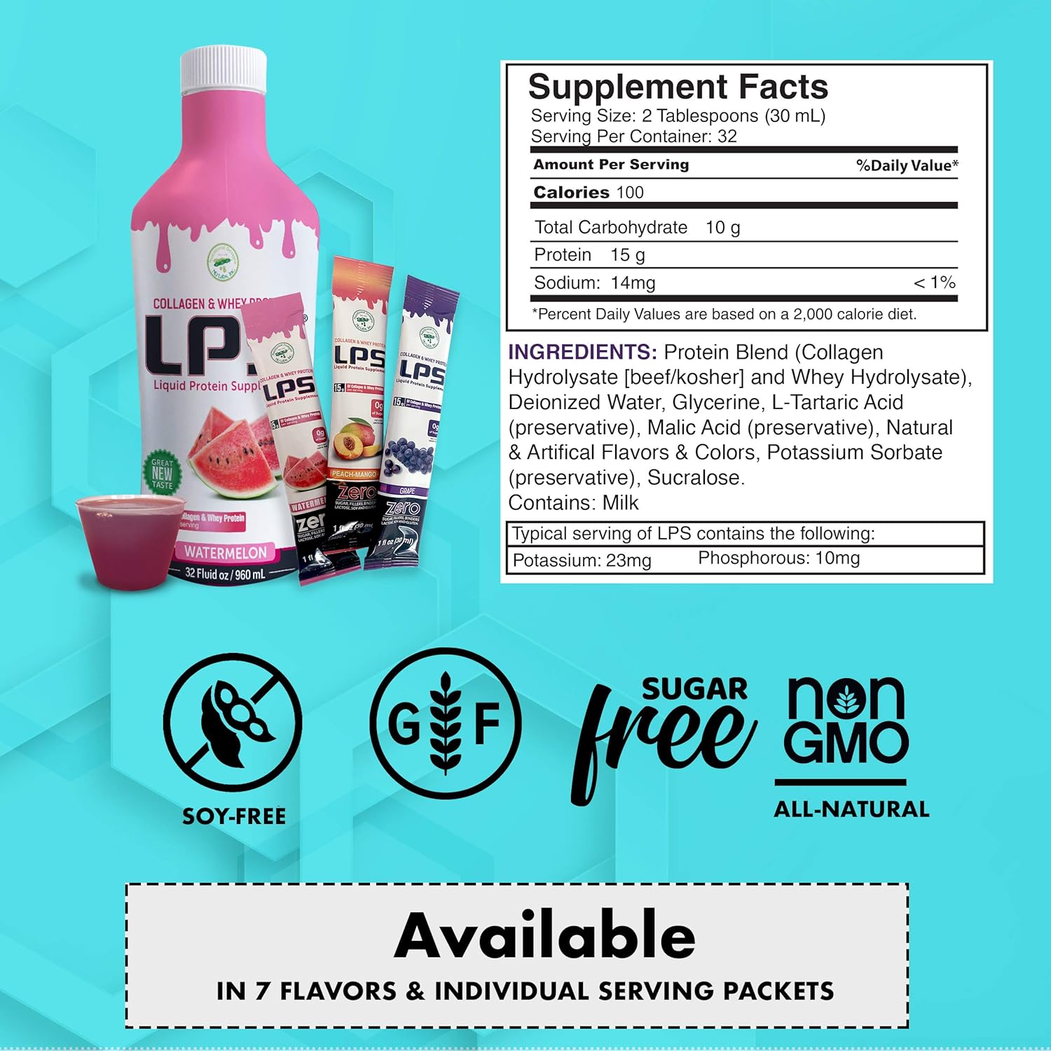 grape-non-gmo-liquid-collagen-whey-protein-supplement---sugar-free-drink-for-healthy-skin-hair---50-packets-men-women-3