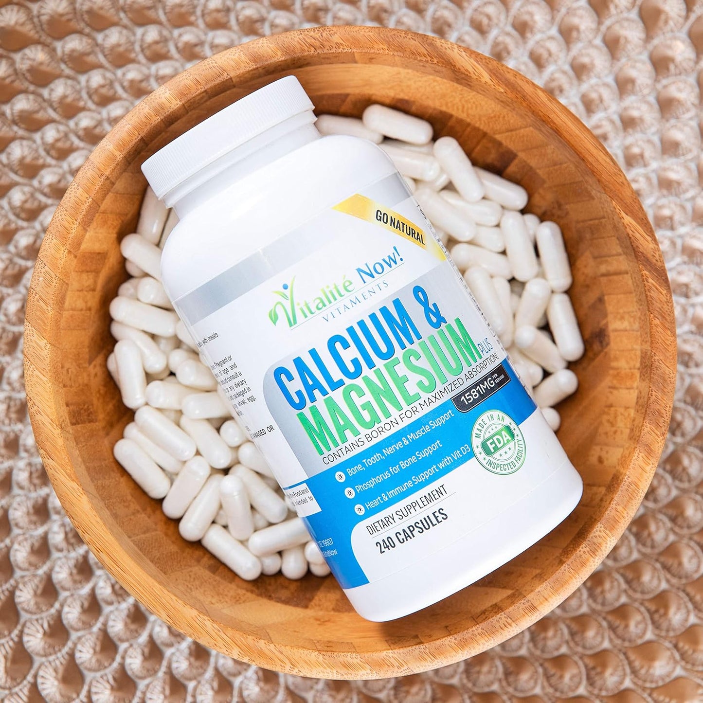 vitalit-now-calcium-magnesium-vitamin-d3-supplement---high-absorption-with-boron---10-forms-of-calcium-phosphorus-for-bone-strength---natural-240-capsules---2-month-supply-5