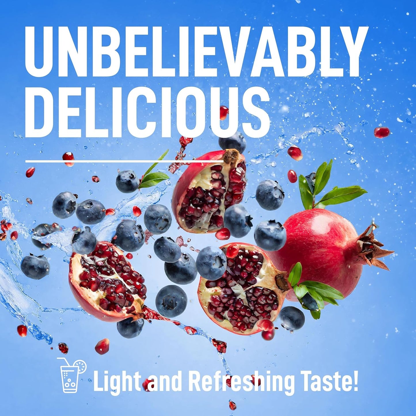 USA Made Keppi Keto Electrolytes Powder - Sugar-Free Hydration & Recovery Drink with Blueberry Pomegranate Flavor - Easy Mixing, No Clumps - Espot.com.au