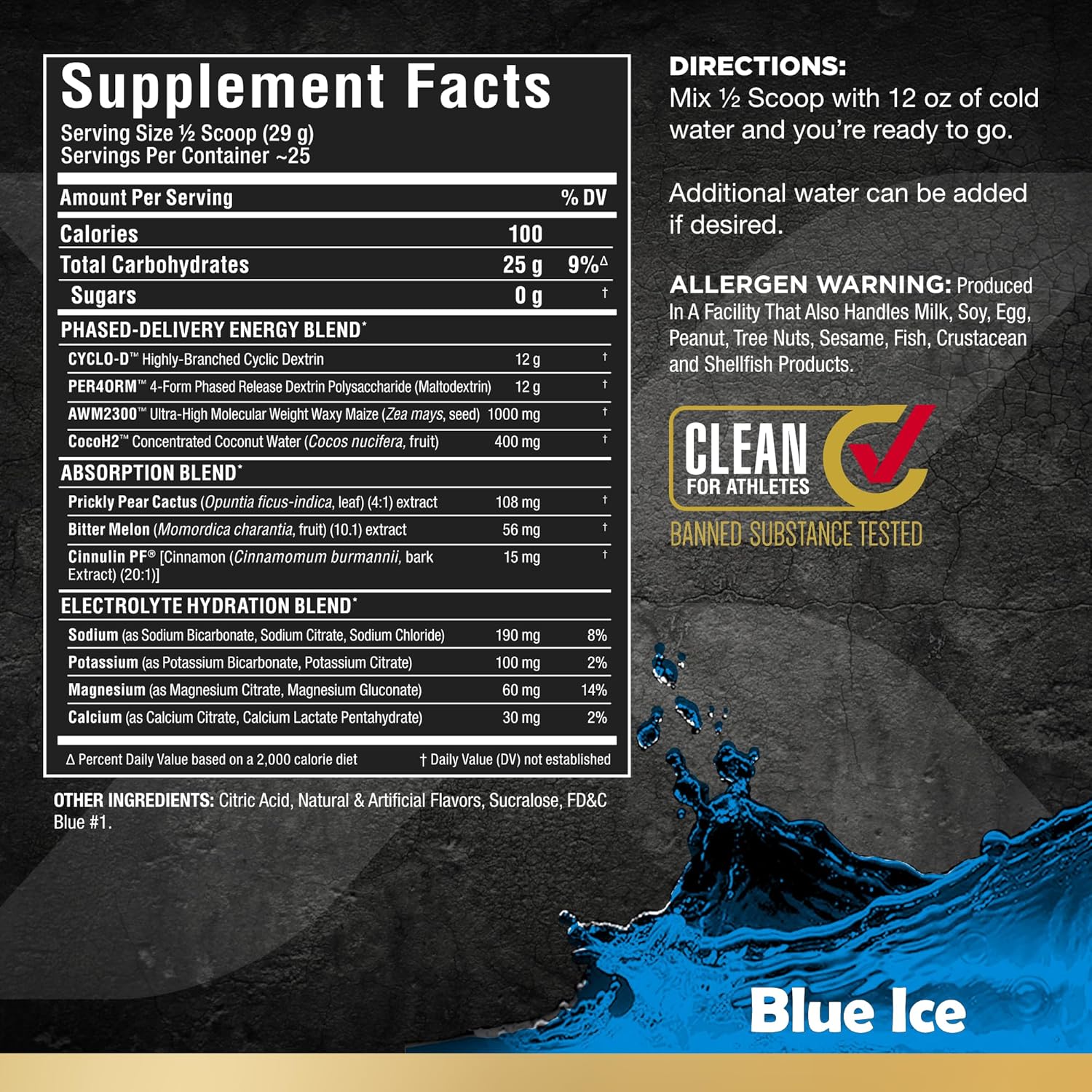allmax-nutrition-carbion-workout-hydration-powder-with-electrolytes-for-endurance-recovery-blue-ice-25-servings-vegan-gluten-free-2