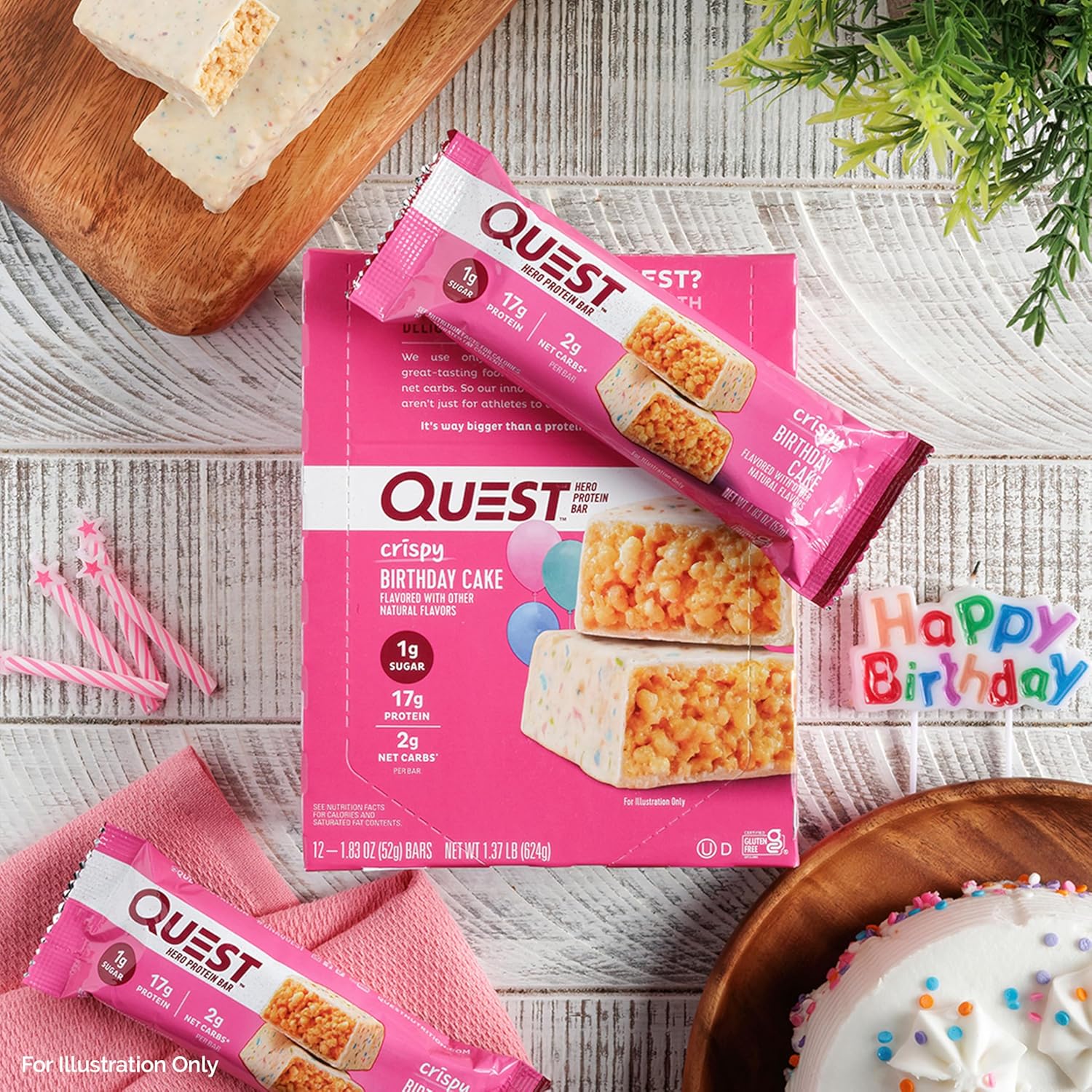 quest-nutrition-birthday-cake-protein-bar---high-protein-low-sugar-gluten-free-keto-friendly-snack---12-bars-5