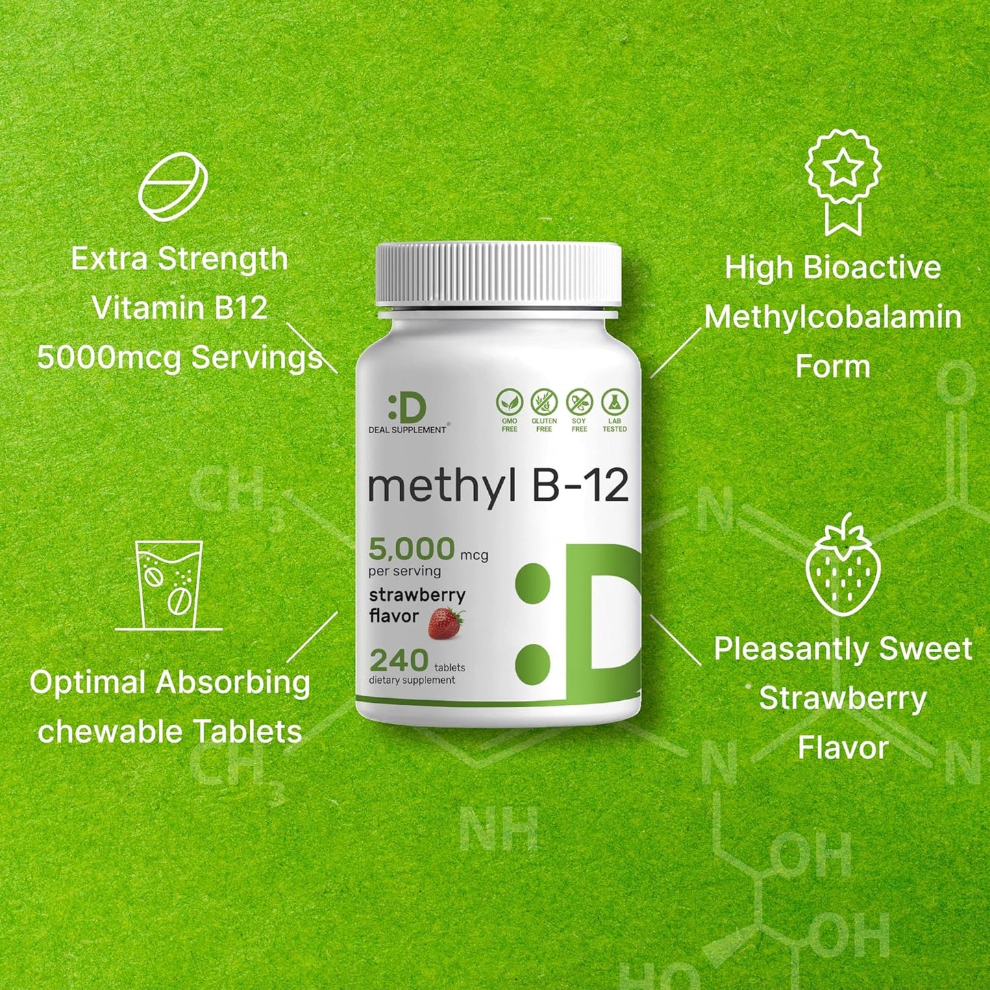 methyl-b-12-vitamins-5000-mcg-chewable-tablets---strawberry-flavored---energy-brain-health-support---vegetarian-gmo-free---240-count-4