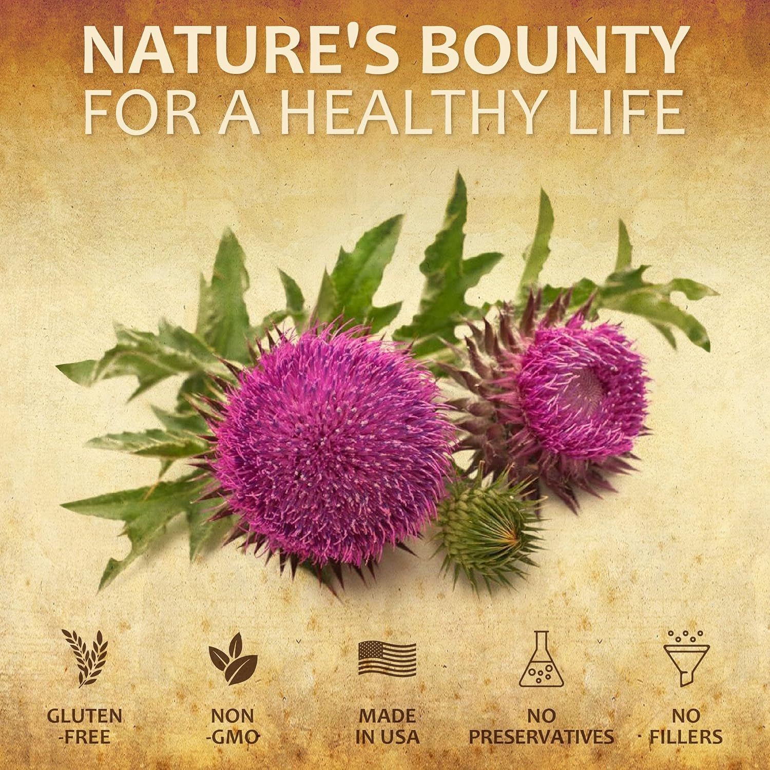 All-Natural Milk Thistle Liver Detox Capsules - Herbal Cleanse and Immune Support Supplement with Silymarin - 100 Capsules - Espot.com.au