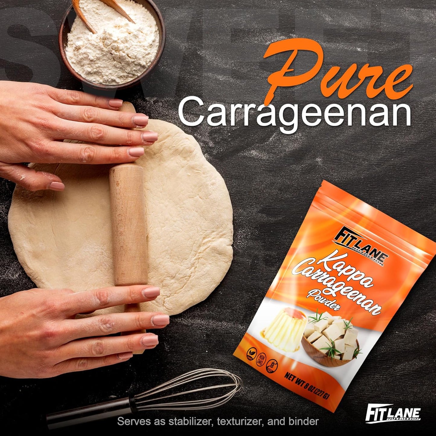 8-oz-vegan-mozzarella-cheese-making-kappa-carrageenan-powder---non-gmo-refined-food-grade---ideal-for-marbling---value-size-bag-by-fit-lane-nutrition-4