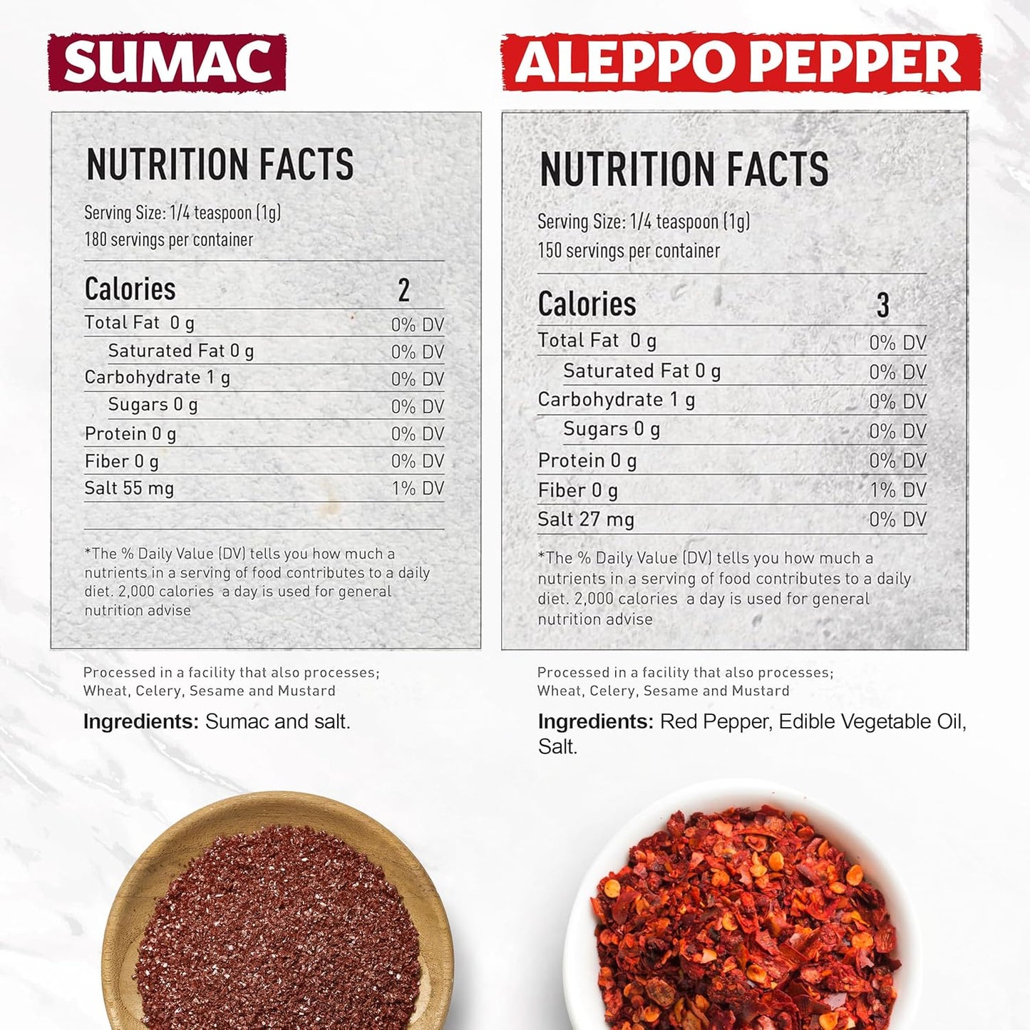 eastanbul-aleppo-pepper-and-sumac-spice-set---crushed-turkish-red-chili-flakes-and-sumac-seasoning---53oz-pepper-64oz-sumac---moderate-heat-blend-9