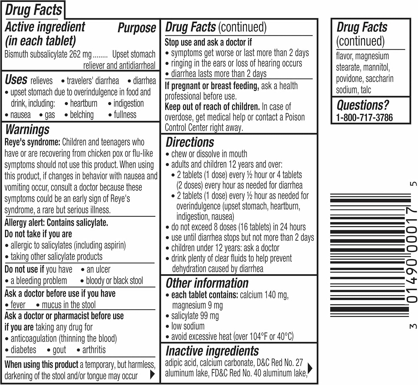 fast-relief-pepto-bismol-chewable-tablets---cherry-flavor-24-ct---nausea-heartburn-indigestion-upset-stomach-diarrhea-relief-2