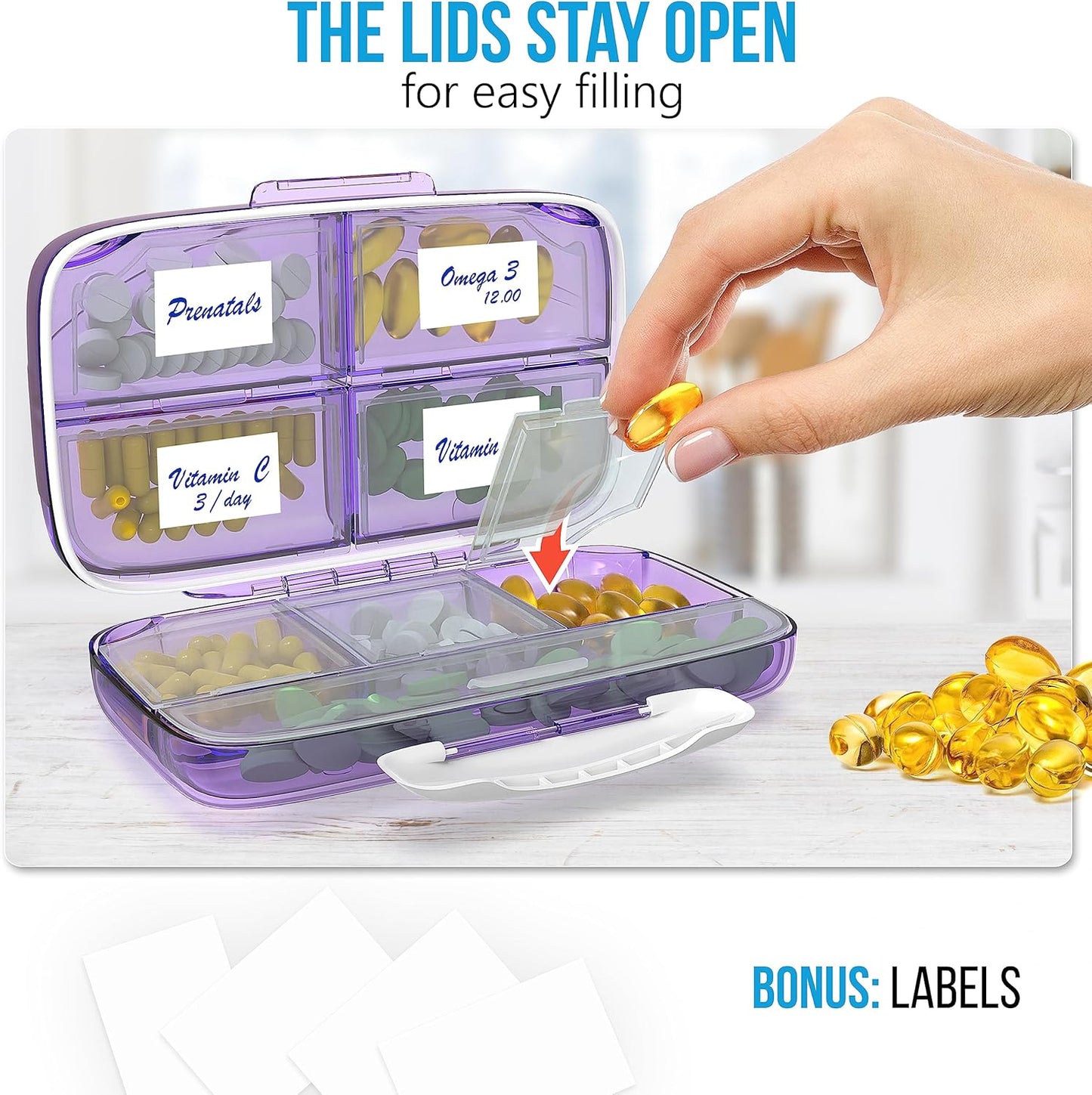 purple-travel-pill-organizer-with-airtight-seal---portable-medicine-case-with-labels-8-compartments-large-capacity-for-vitamins-and-supplements---ideal-for-travel-and-daily-use-4