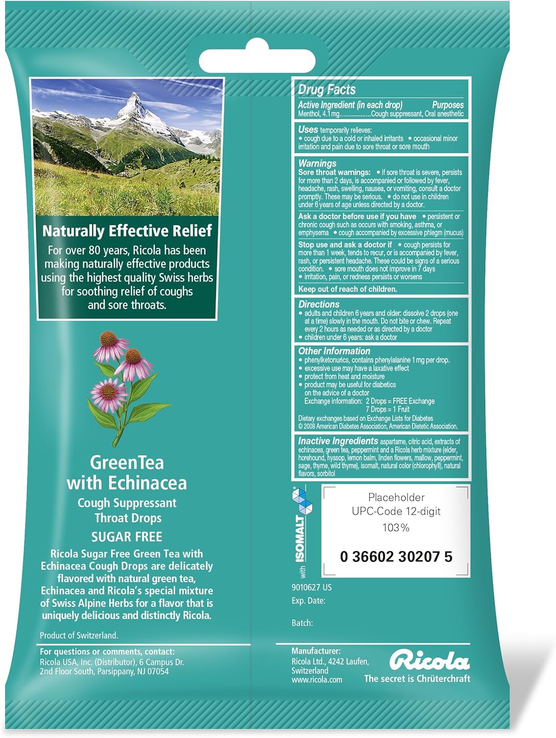 3-packs-of-ricola-sugar-free-green-tea-echinacea-cough-suppressant-throat-drops-19ct-each-2