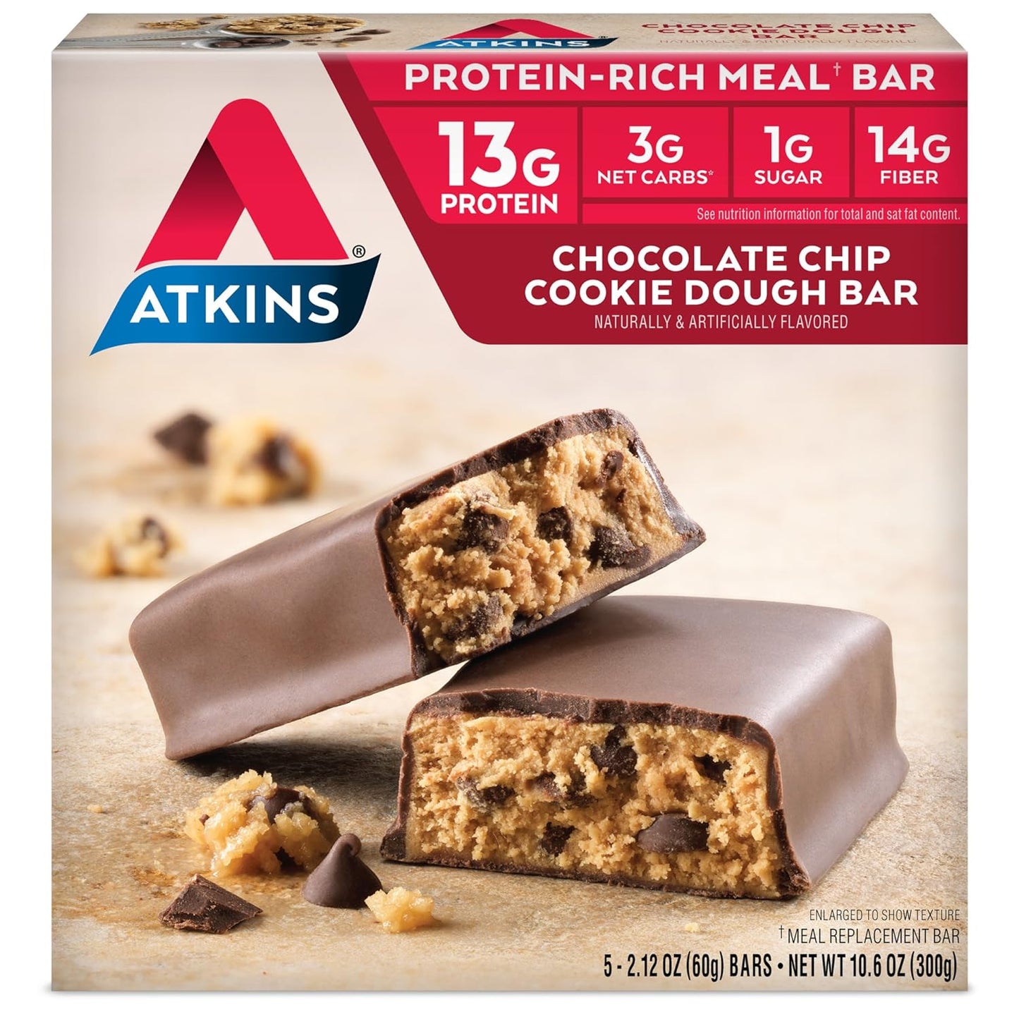 atkins-chocolate-chip-cookie-dough-protein-meal-bars---high-fiber-low-sugar-3g-net-carbs---30-count-1