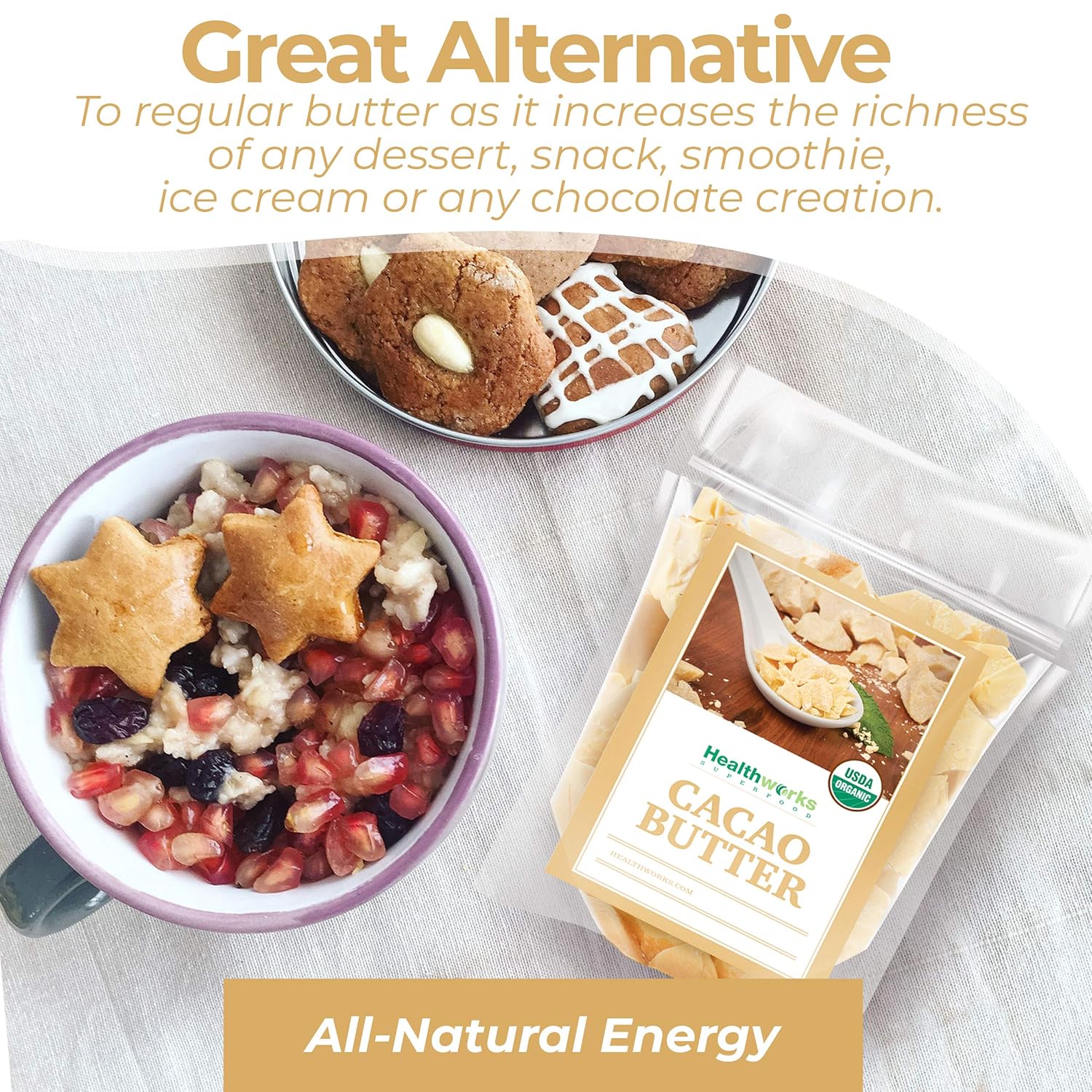 organic-16-oz-cacao-butter-from-peru---non-deodorized-cocoa-sugar-free-keto-vegan-superfood-antioxidant-rich-non-gmo-4