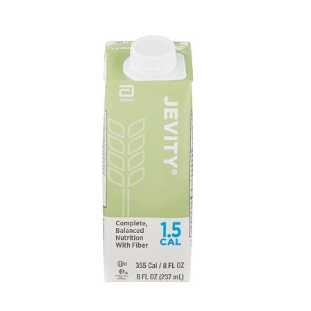 Abbott Nutrition Jevity 1.5 Cal Unflavored High Protein Nutrition Drink 8oz Carton - 24 Case (4 Pack)