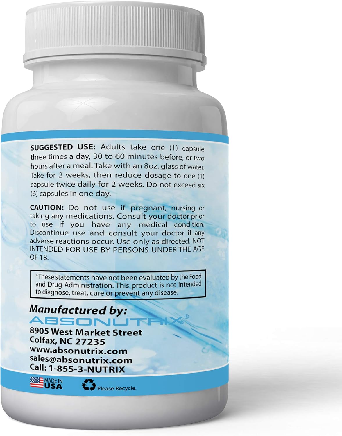 Absonutrix Serranat 60 Capsules 600mg: Enhance Heart and Joint Health, Supports Sinus - Made in USA