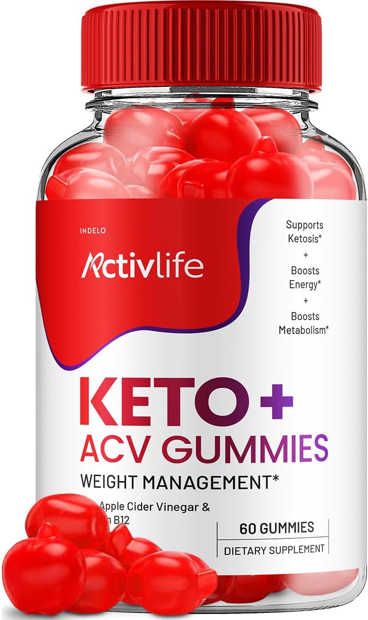 ActivLife Keto Apple Cider Vinegar Gummies - Weight Management Formula with 1000mg ACV - 60 Gummies