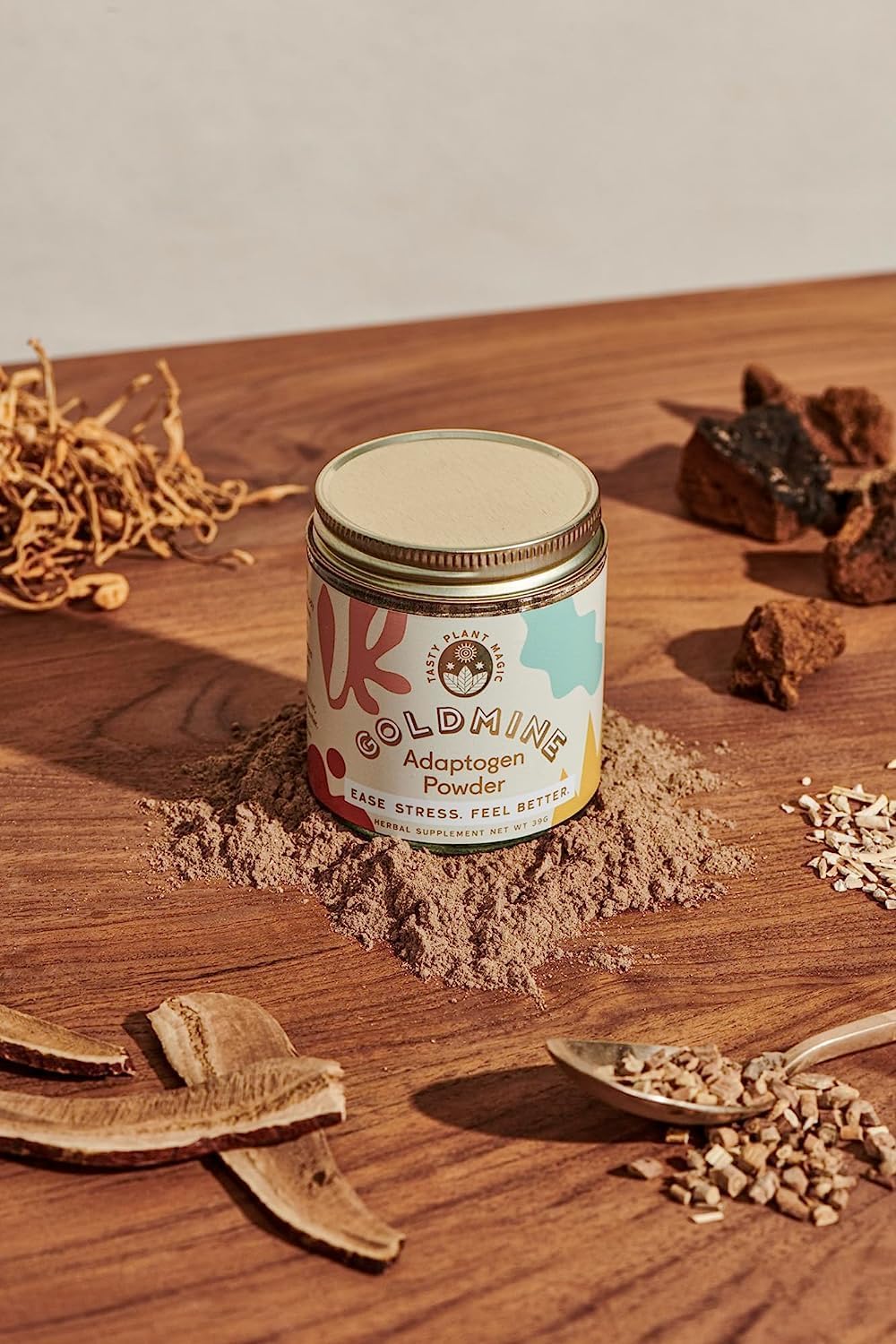 Adaptogen Stress Support Powder with Ashwagandha - 1.38 Oz (39g) Jar