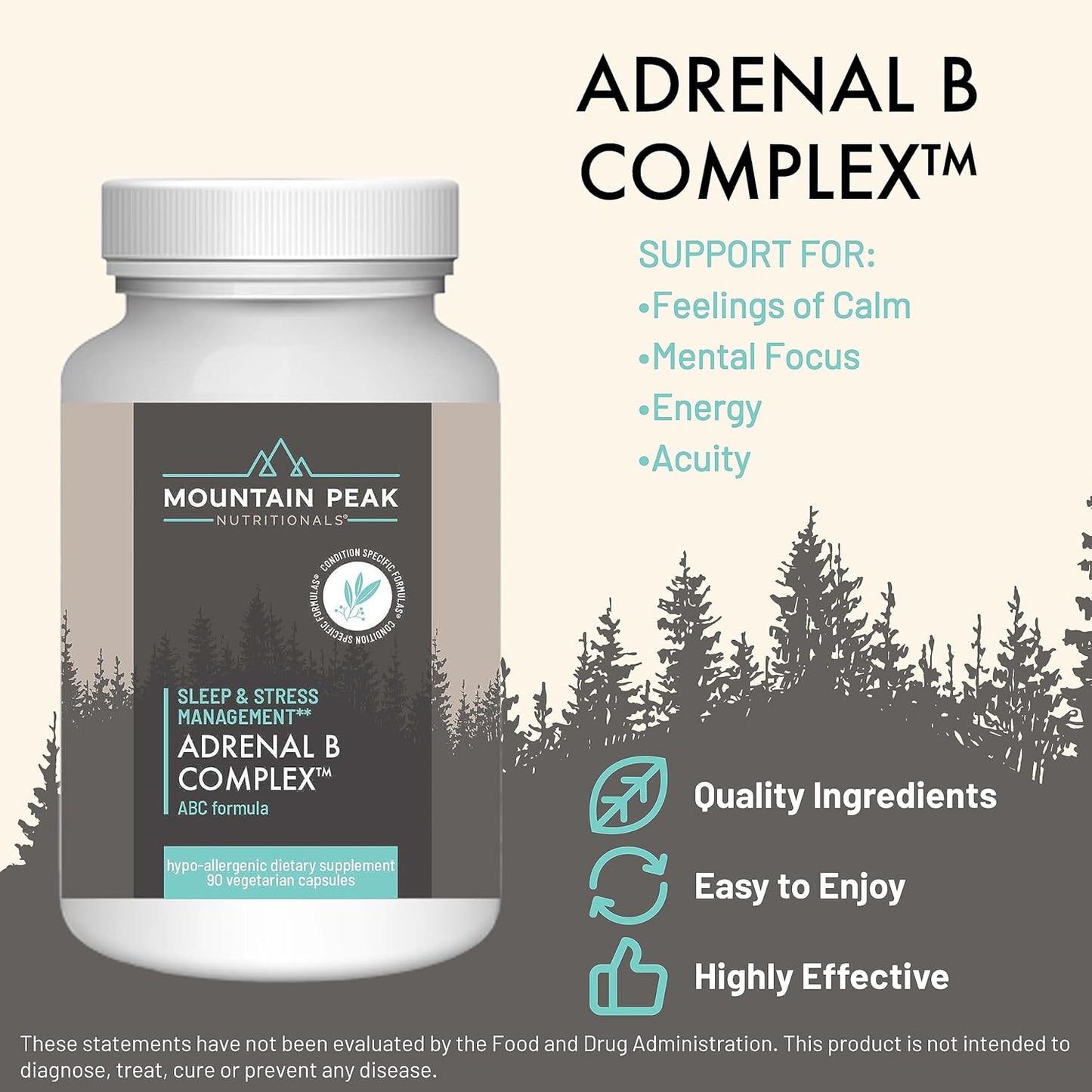 Adrenal B Complex & Ultra High Multivitamin Combo Pack for Vitamin, Mineral, & Adaptogen Support - Vegetarian Capsules - 90 & 180 Count