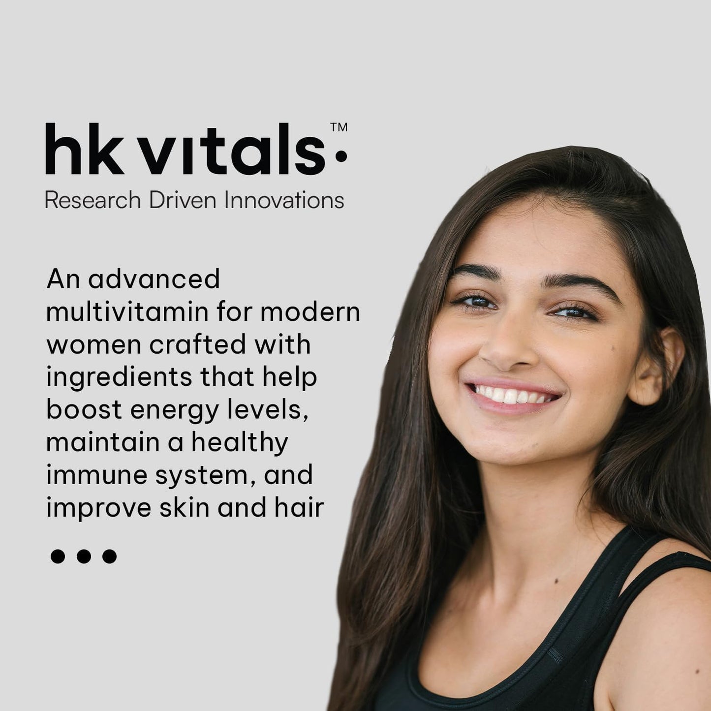Advanced Daily Multivitamin for Active Women with Iron, Vitamin C, Collagen, Hyaluronic Acid & Biotin - 30 Tablets