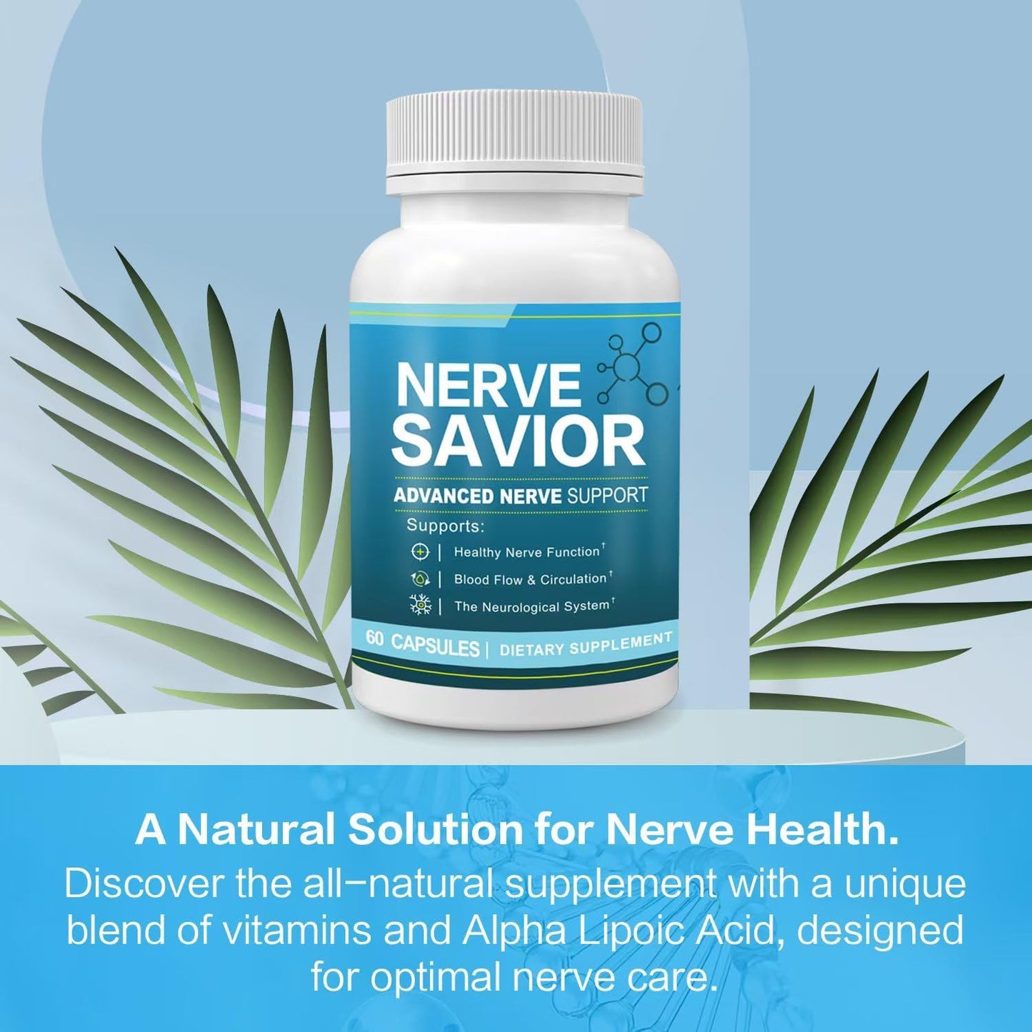Advanced Nerve Support Supplement for Neuropathy - 2 Pack Nerve Savior