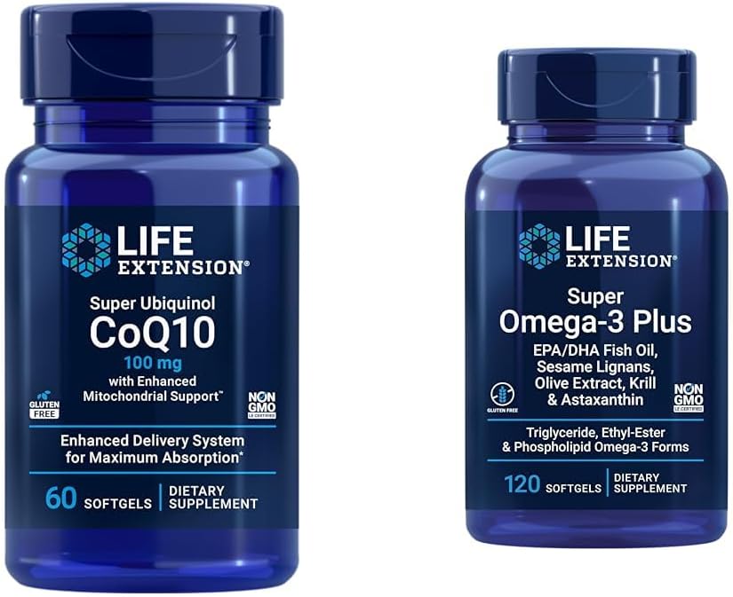 Advanced Omega-3 Fish Oil with CoQ10 and Antioxidants for Enhanced Mitochondrial Support