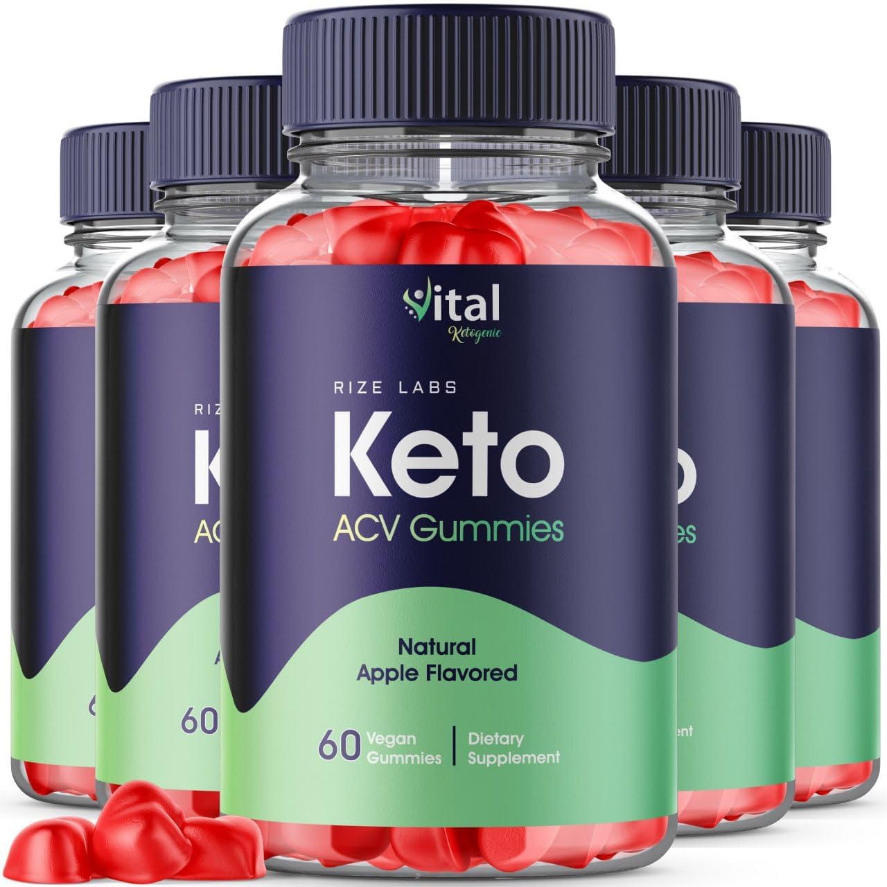 Advanced Slimming Formula Keto Gummies for Slimming Belly Fat - 300 Gummies by Rize Labs
