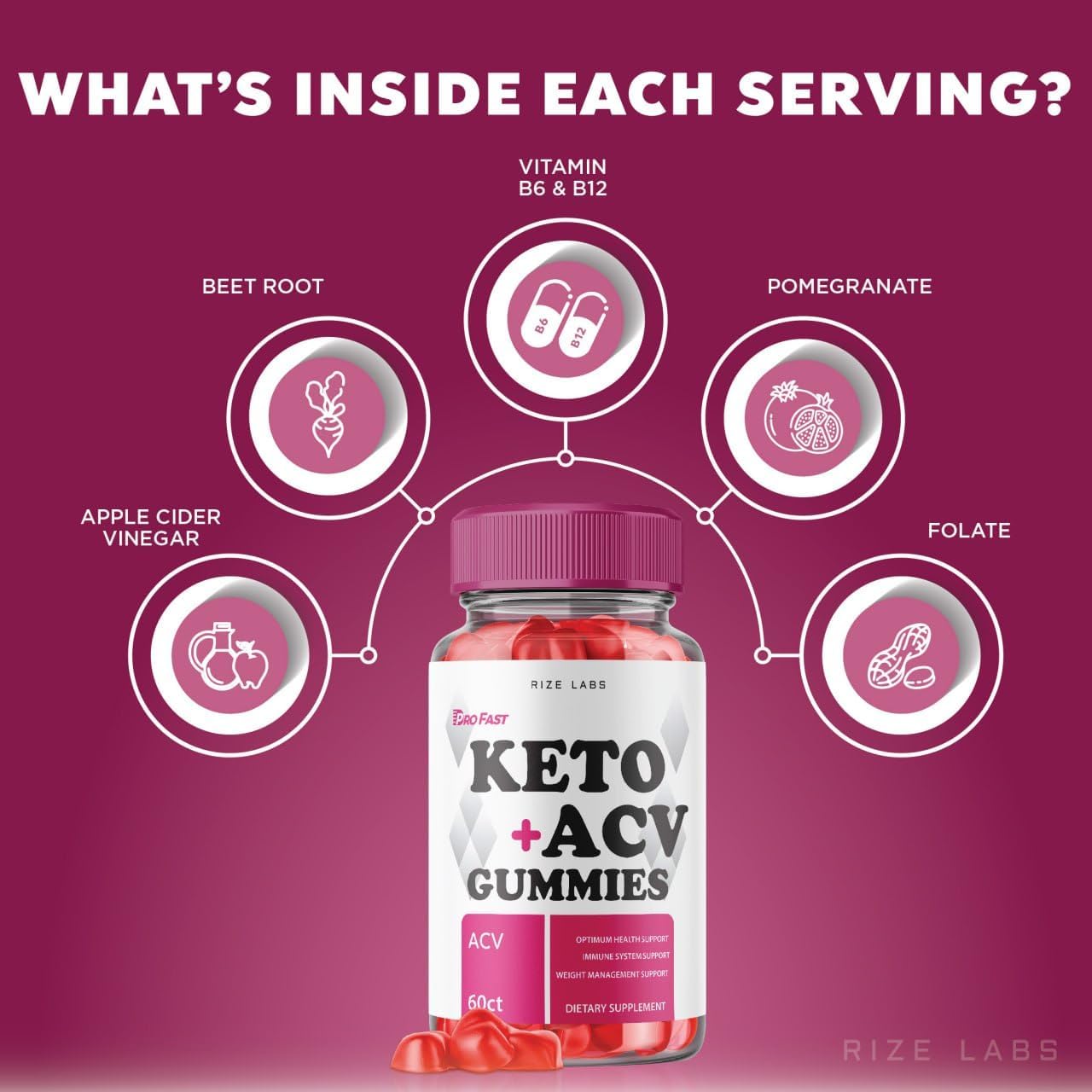 Advanced Slimming Formula Keto Gummies with Apple Cider Vinegar - 1000mg Supplement for Belly Fat Reduction, Extra Strength Formula (180 Gummies)