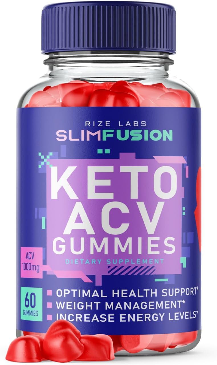 Advanced Slimming Formula Rize Labs Slim Fusion Keto ACV Gummies with Reviews - 60 Gummies