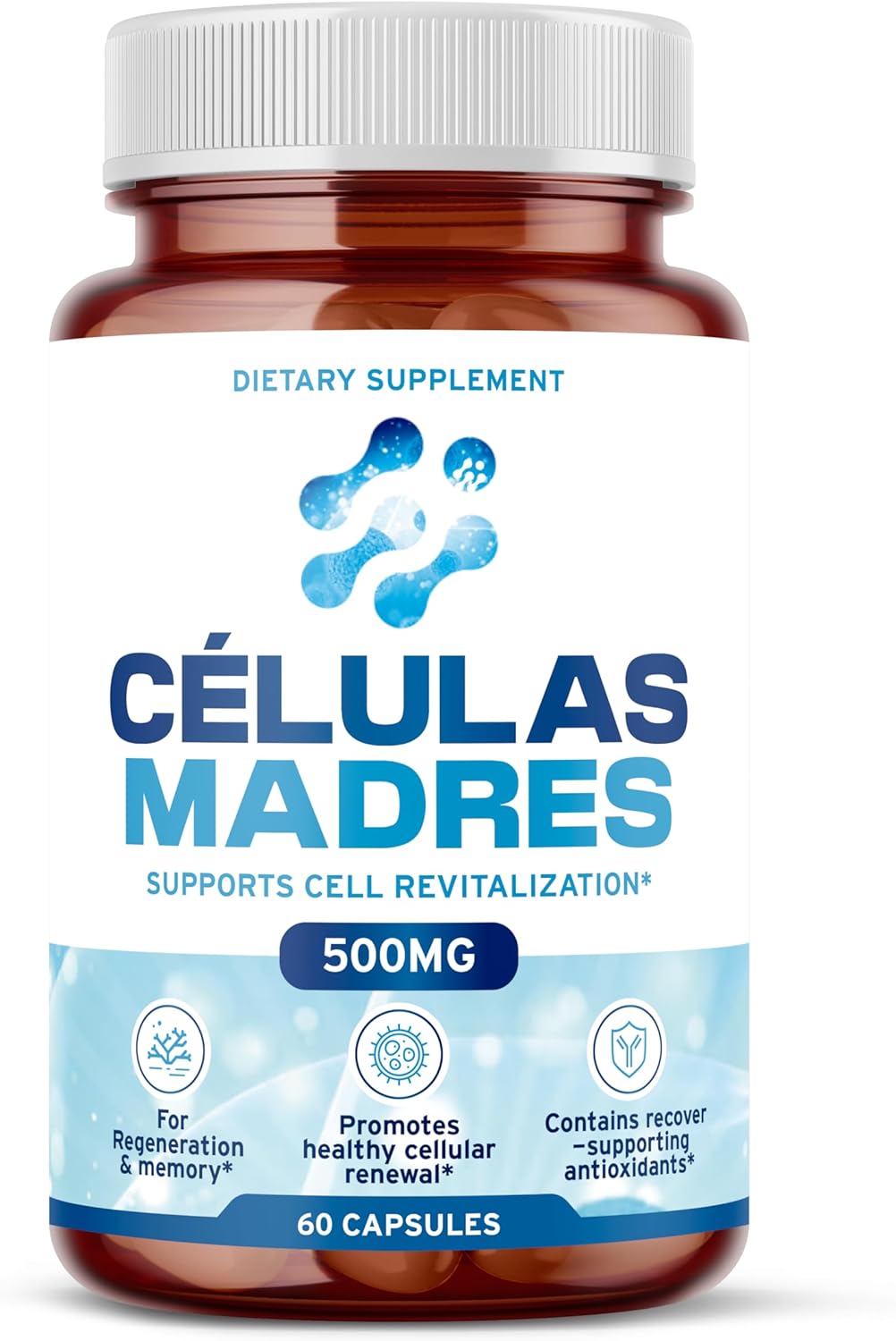AFA Stem Cell & Hair Growth Supplement Bundle | Antiaging Support | Capilar Plus for Hair Loss | Healthy Skin, Hair & Nails | Spirulina & Chlorella - 60 Capsules Each